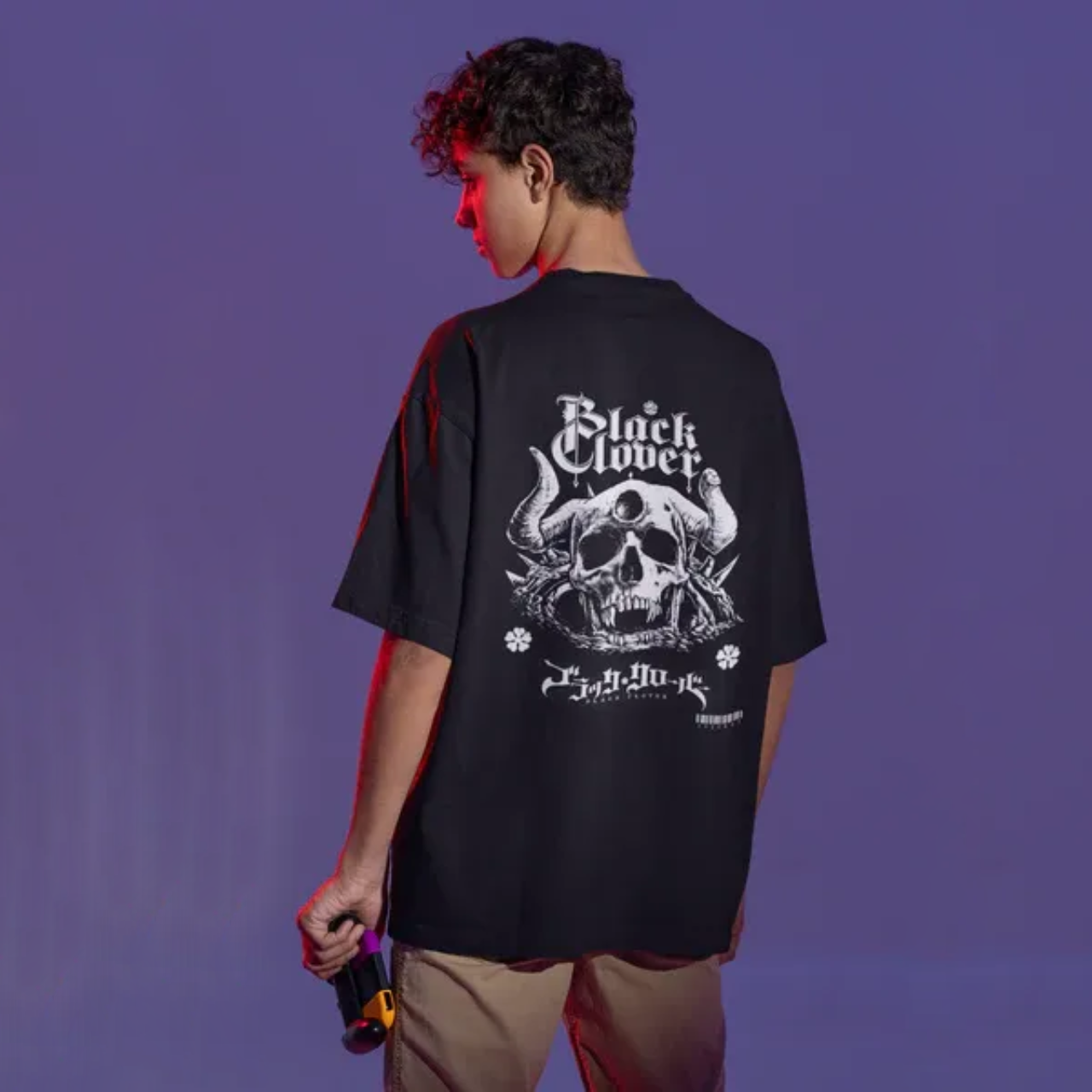 Black Clover(Demon skull) Unisex Oversize T-shirt