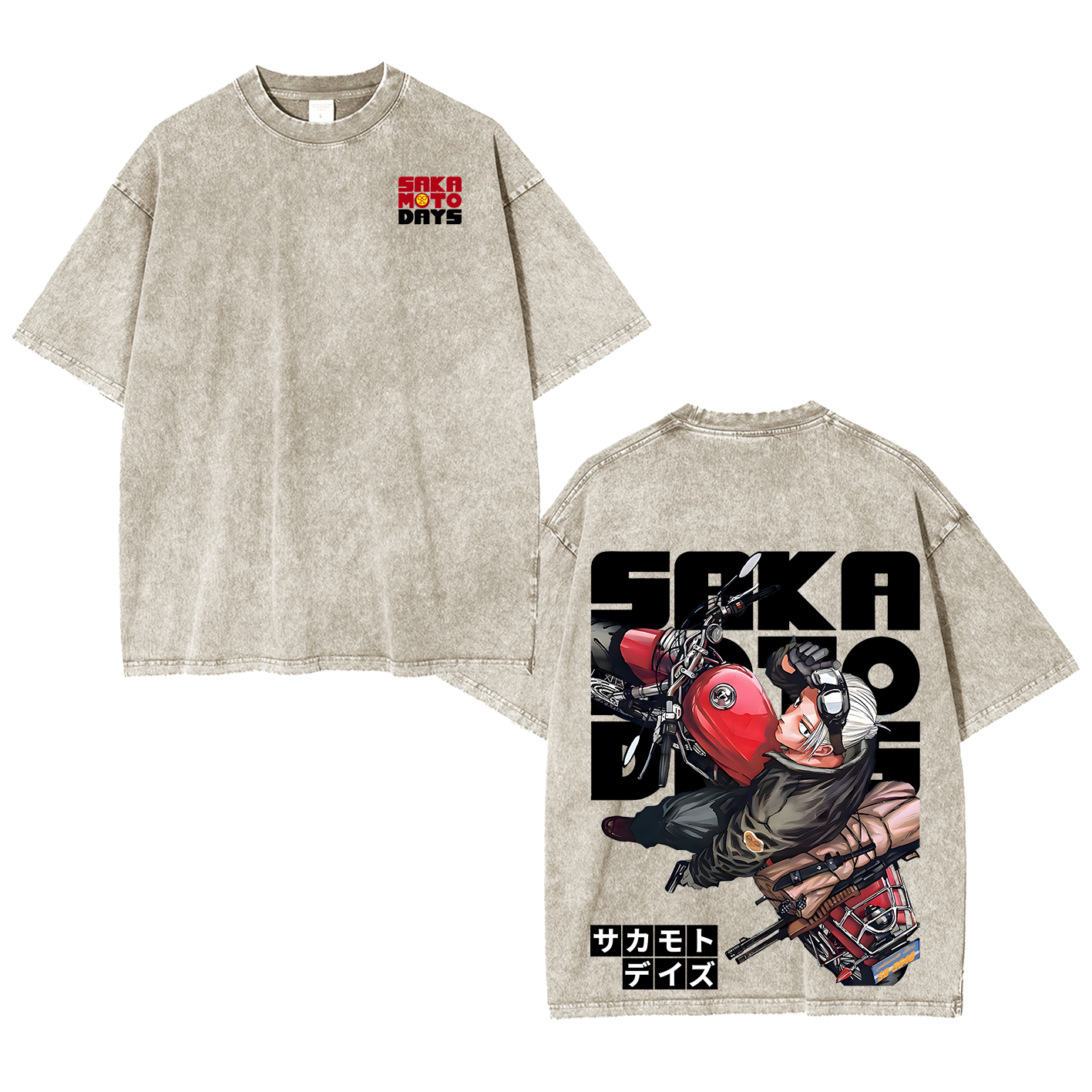 Sakamoto days anime Vintage Unisex  Washed T-Shirt