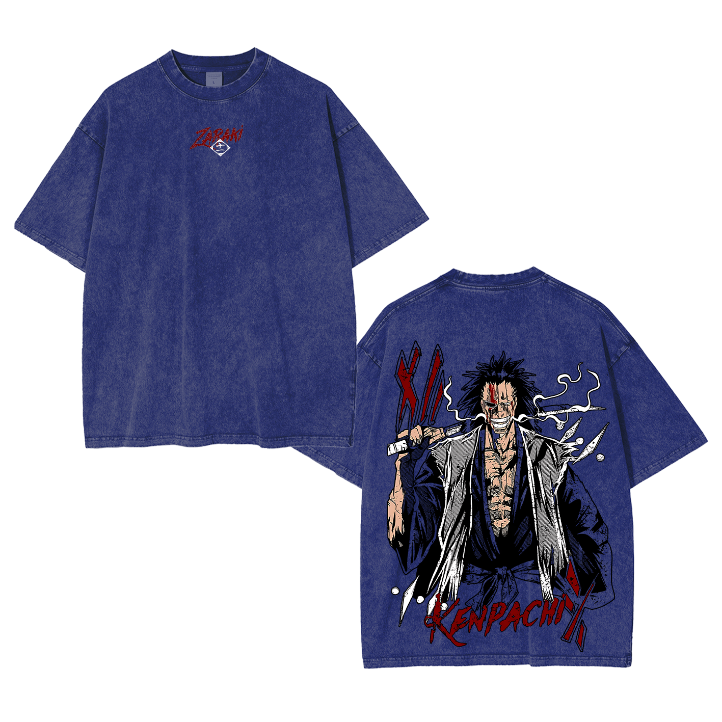 Kenpachi Zaraki Bleach Washed T-shirt/Crewneck/Hoodie