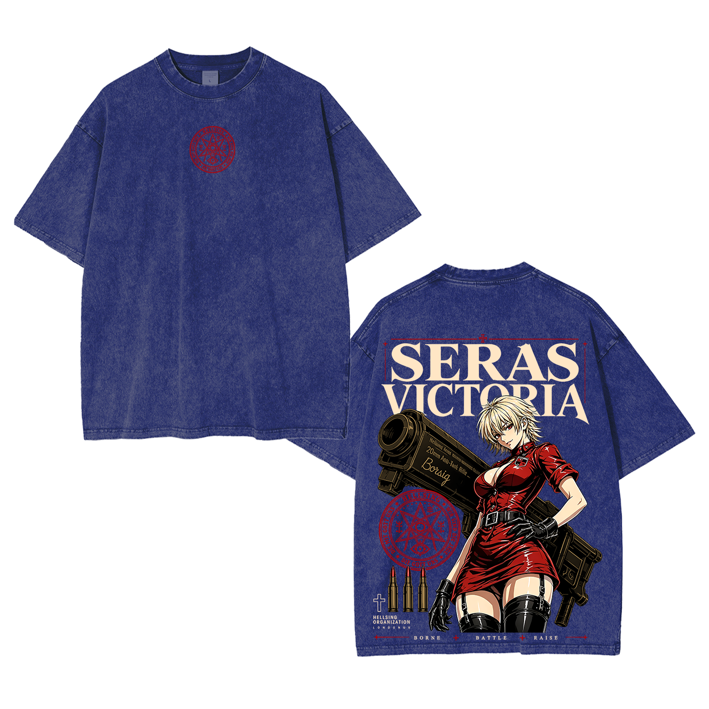Seras Victoria Hellsing Unisex  Washed T-Shirt