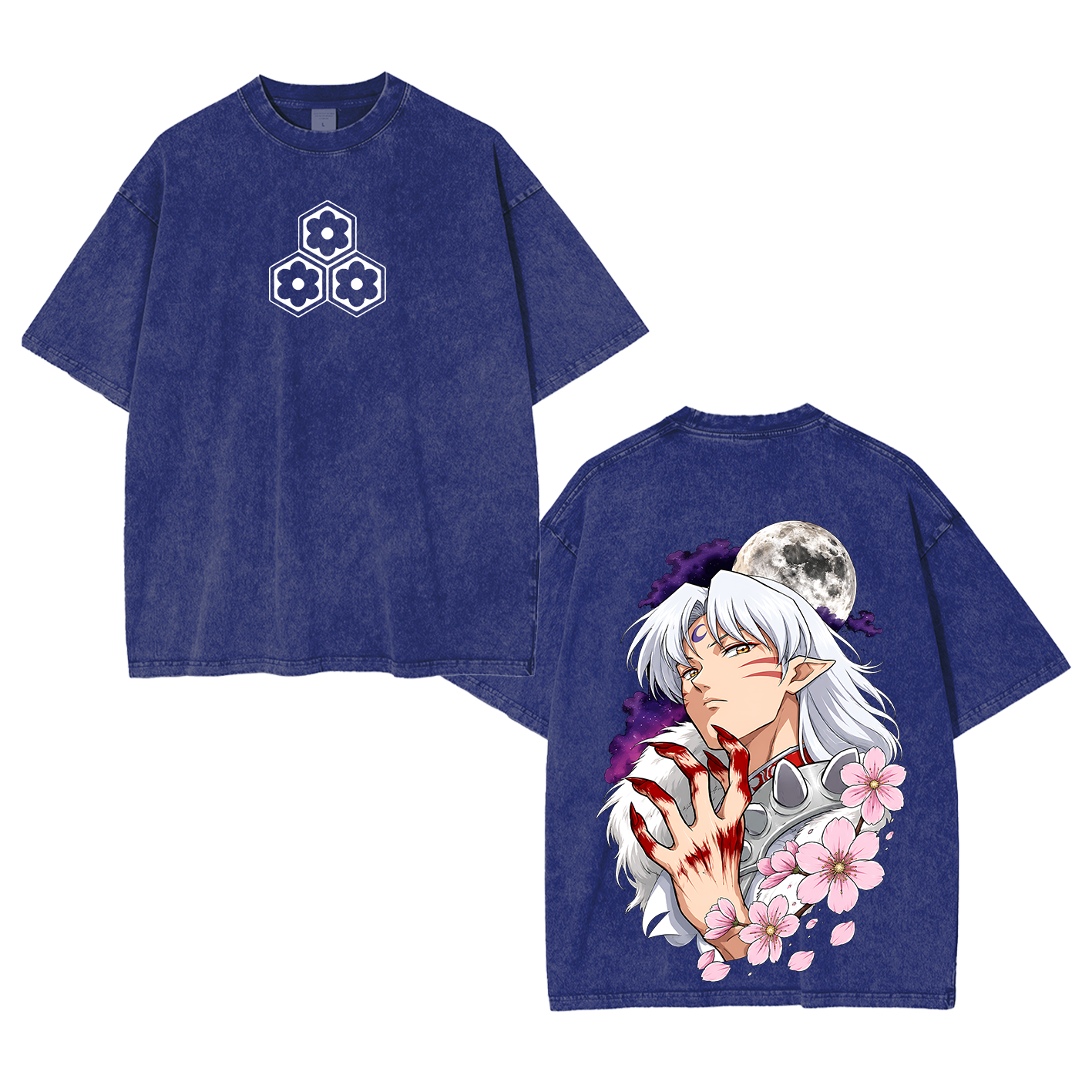 Inuyasha Vintage Unisex  Washed T-Shirt