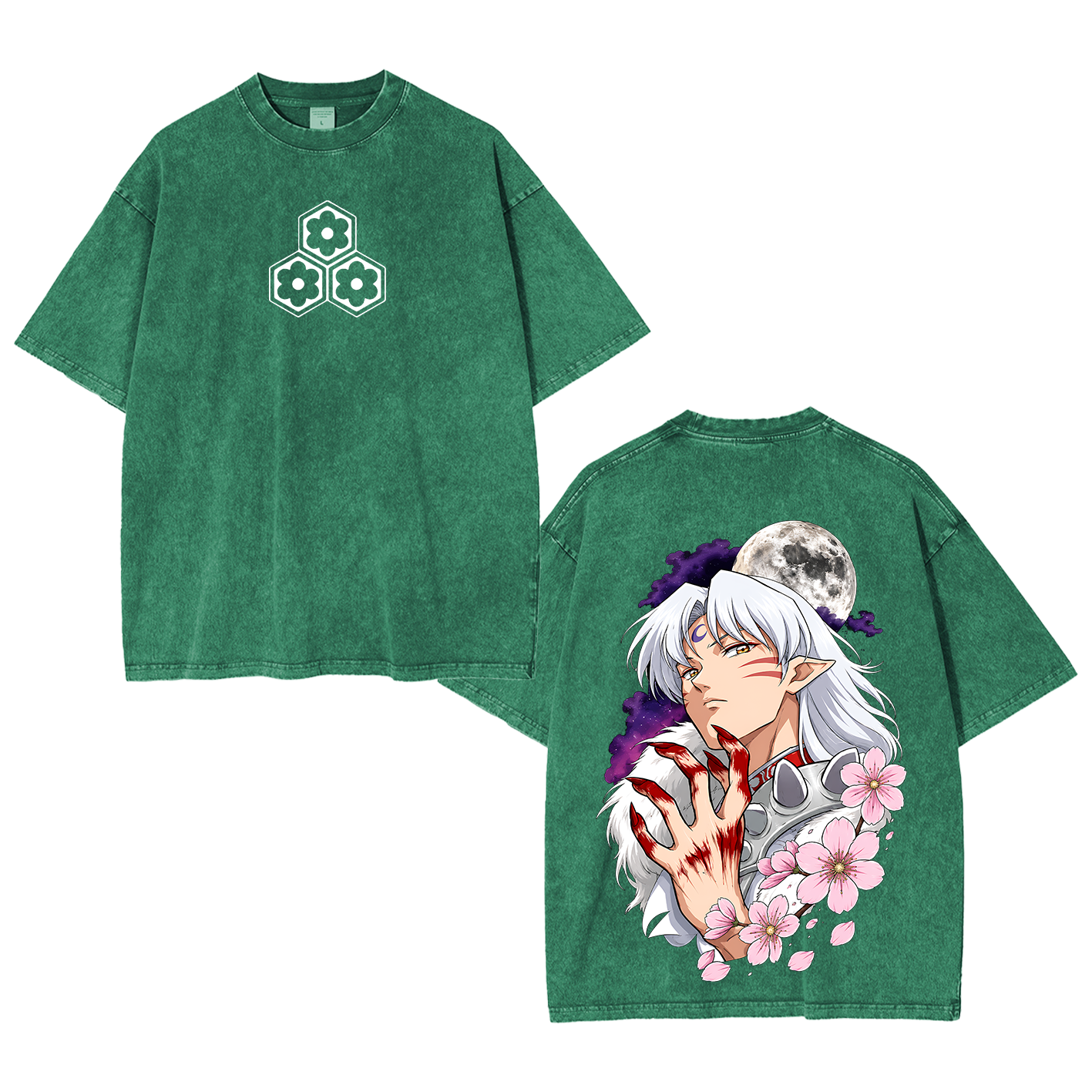 Inuyasha Vintage Unisex  Washed T-Shirt