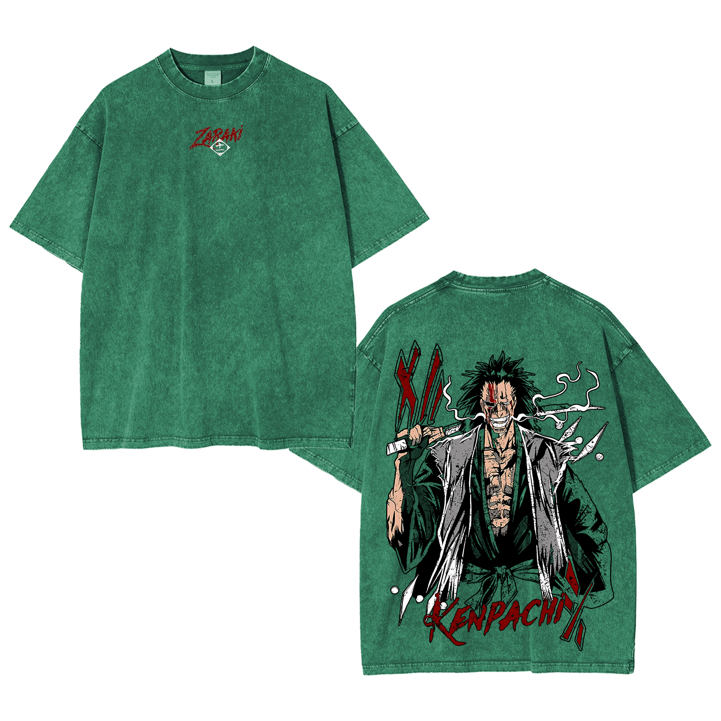 Kenpachi Zaraki Bleach Washed T-shirt/Crewneck/Hoodie