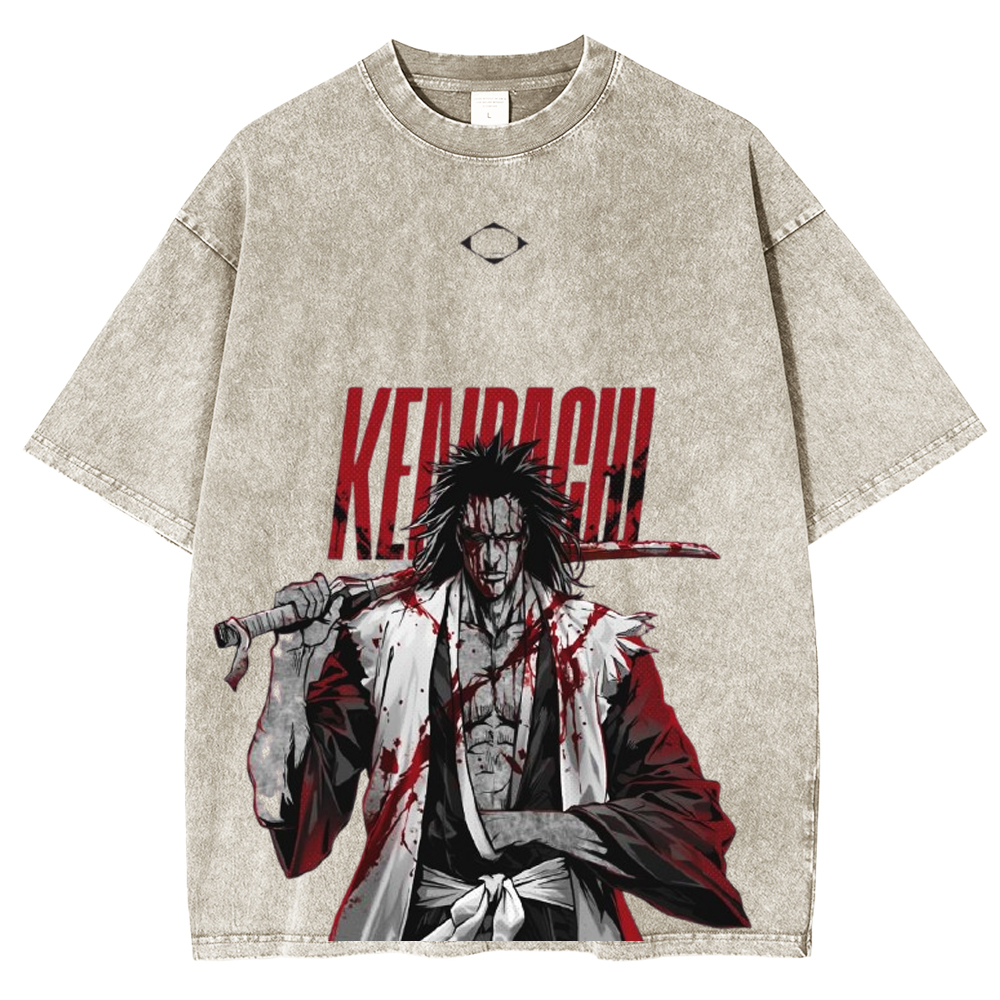 ZARAKI Anime Unisex Washed T-Shirt
