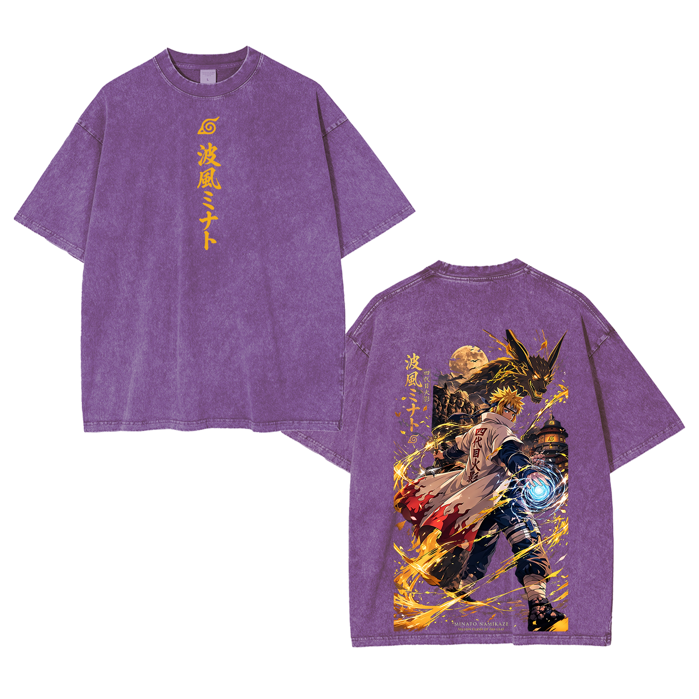 Minato Naruto Unisex  Washed T-Shirt