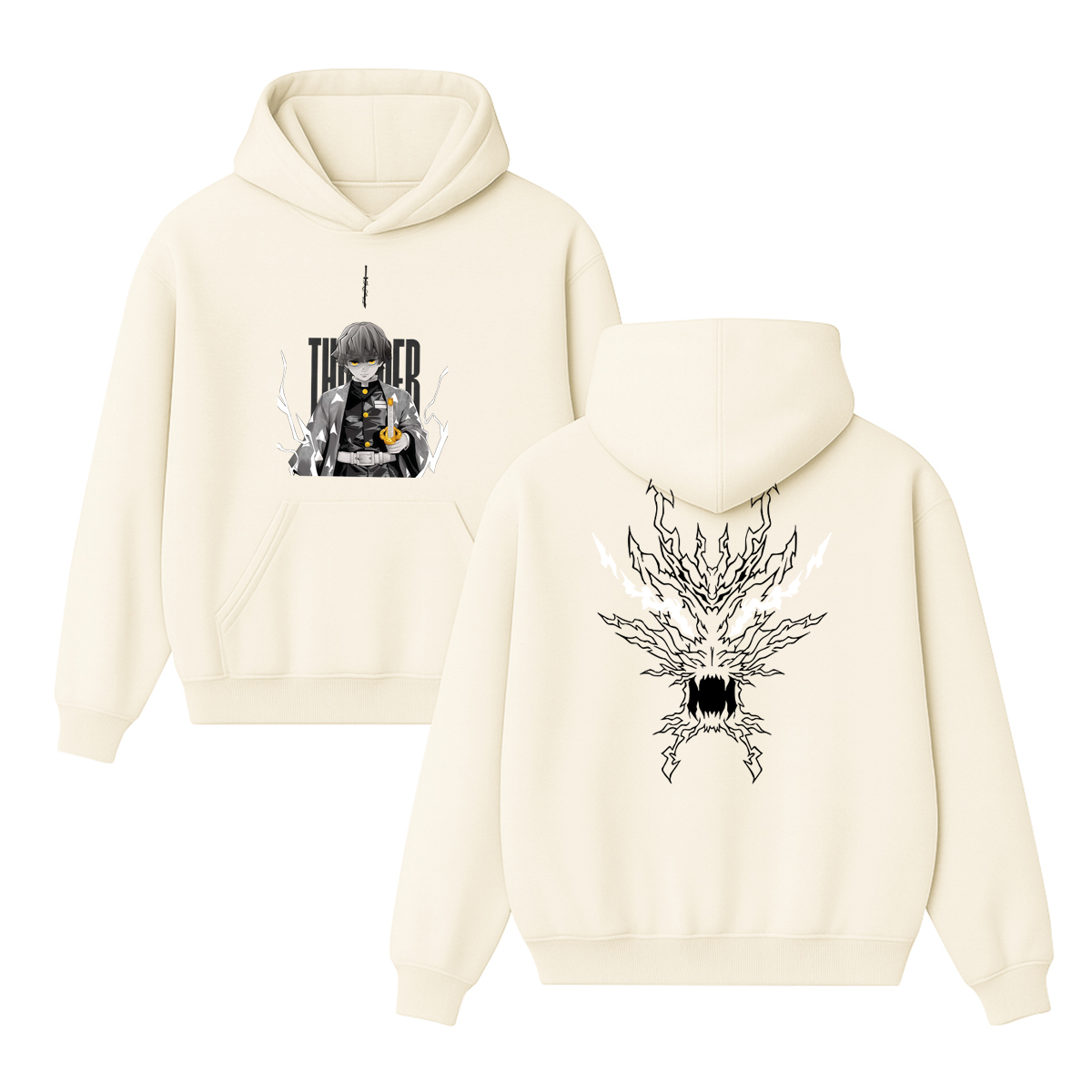 Zenitsu Demon Slayer Anime Unisex Hoodie