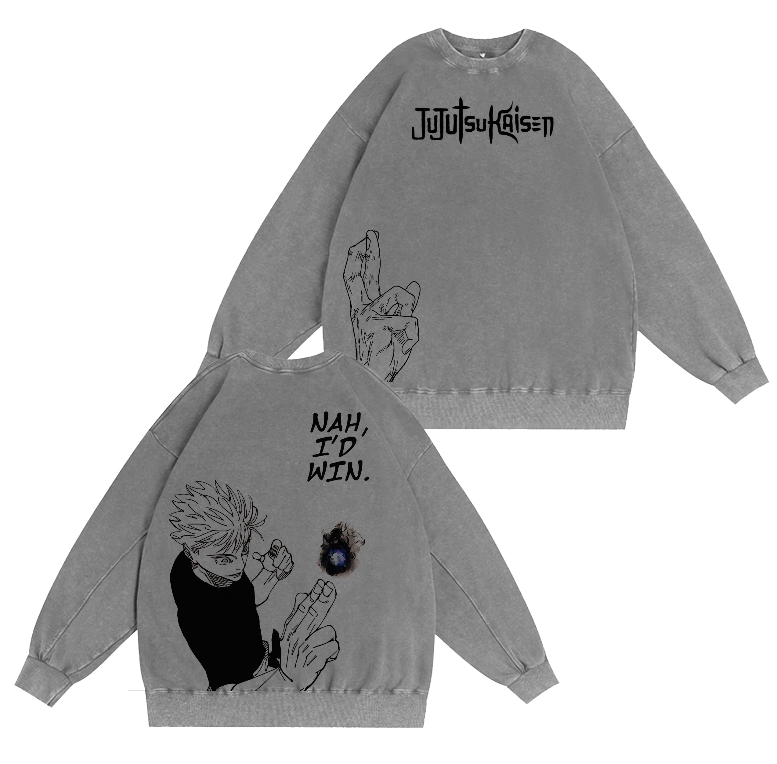 Satoru Gojo,Jujutsu Kaisen Anime Washed T-shirt/Crewneck/Hoodie