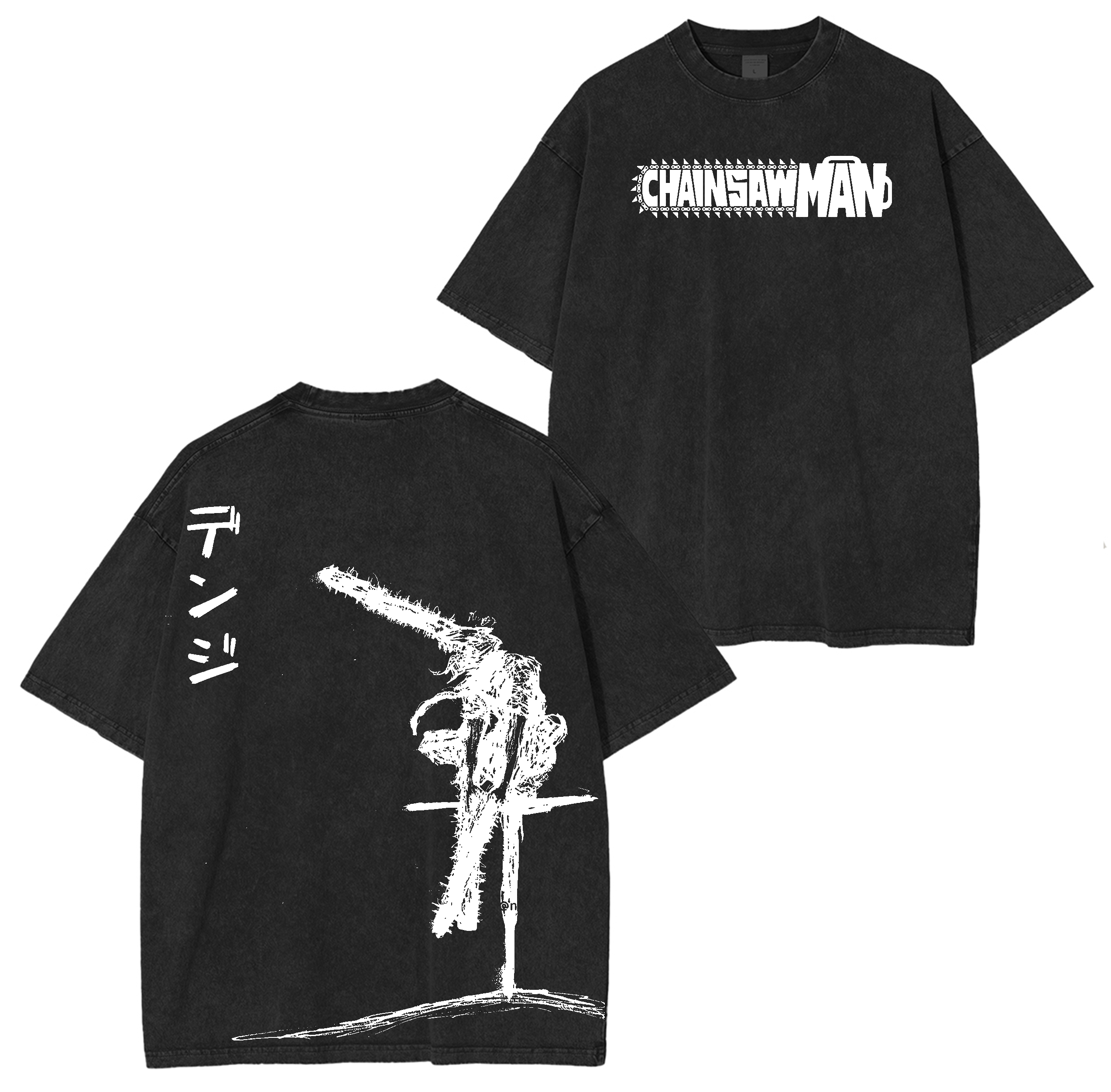 Denji,Chainsaw Man Anime Washed T-shirt/Crewneck/Hoodie