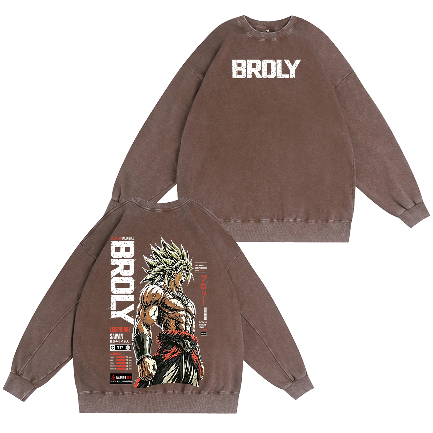 Broly Dragon Ball Super Unisex  Washed T-Shirt