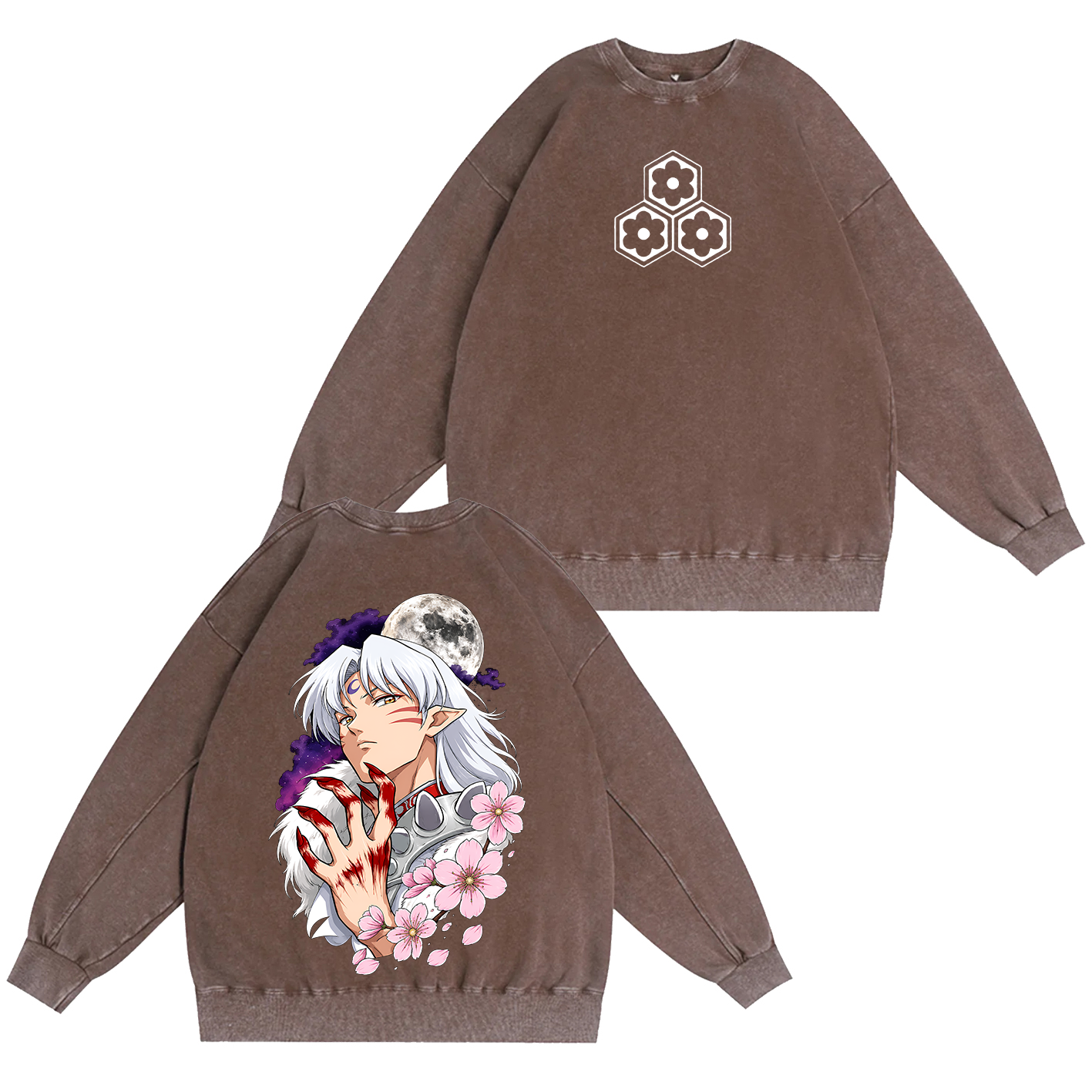 Inuyasha Vintage Unisex  Washed T-Shirt
