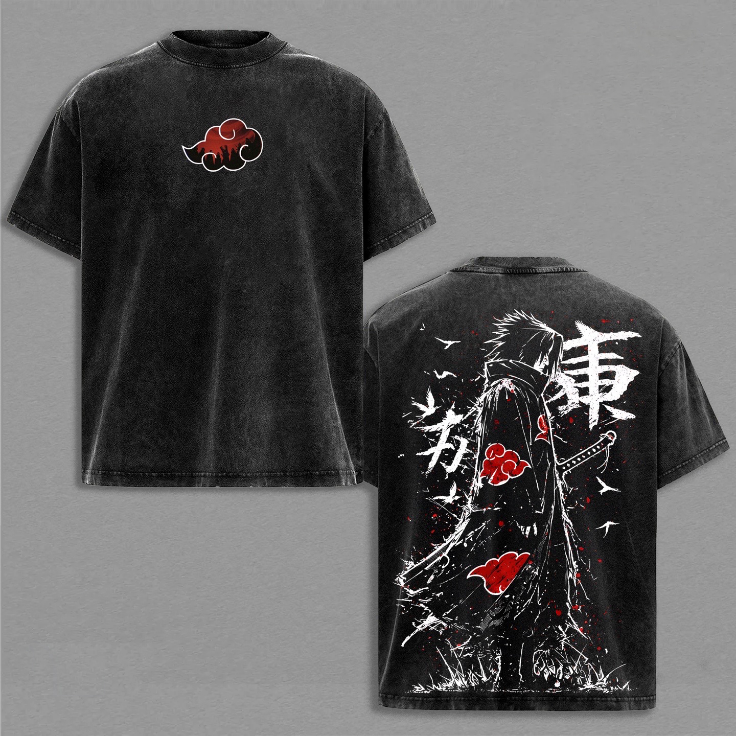 Naruto: Sasuke Uchiha Washed T-shirt