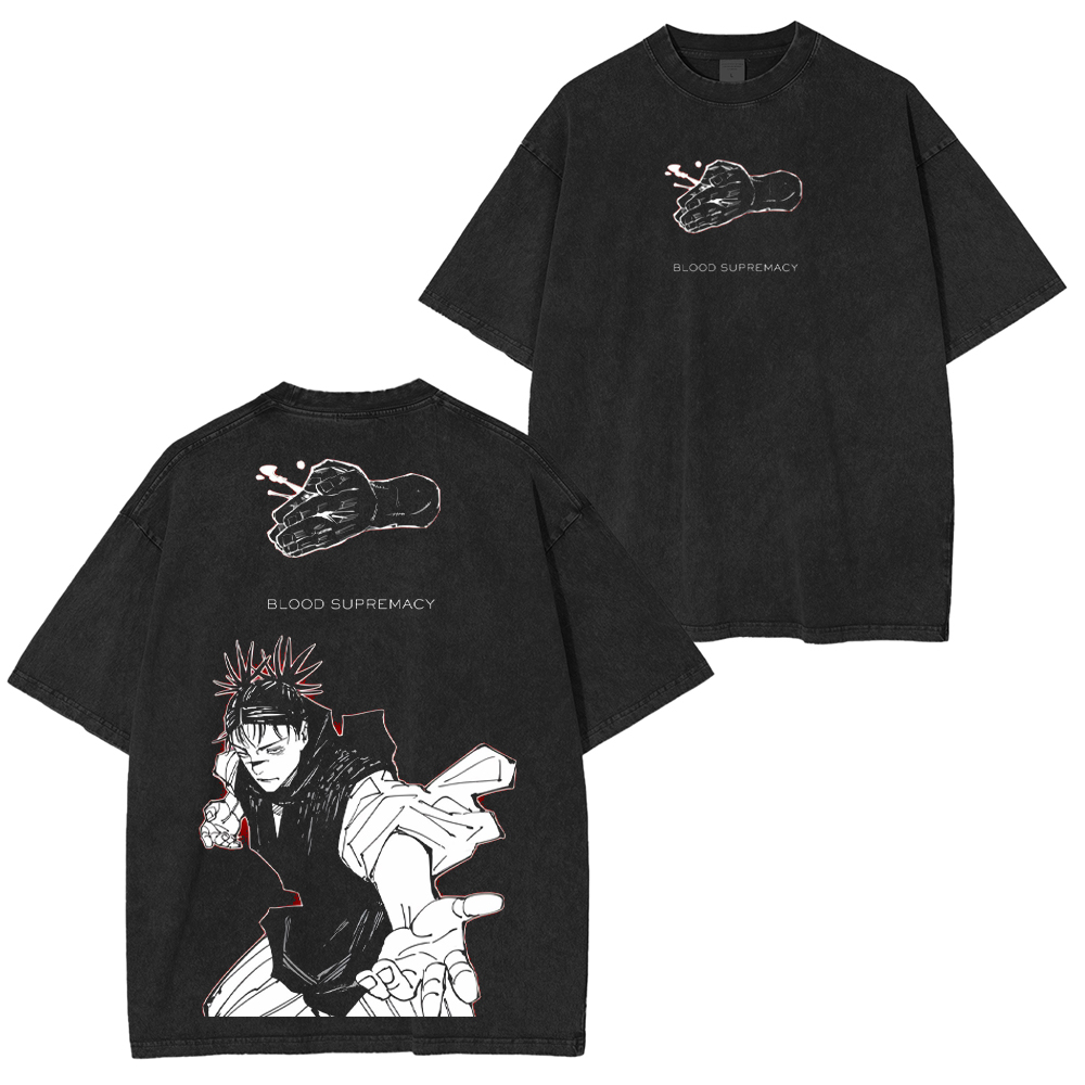 Jujutsu Kaisen Anime Unisex Washed T-Shirt