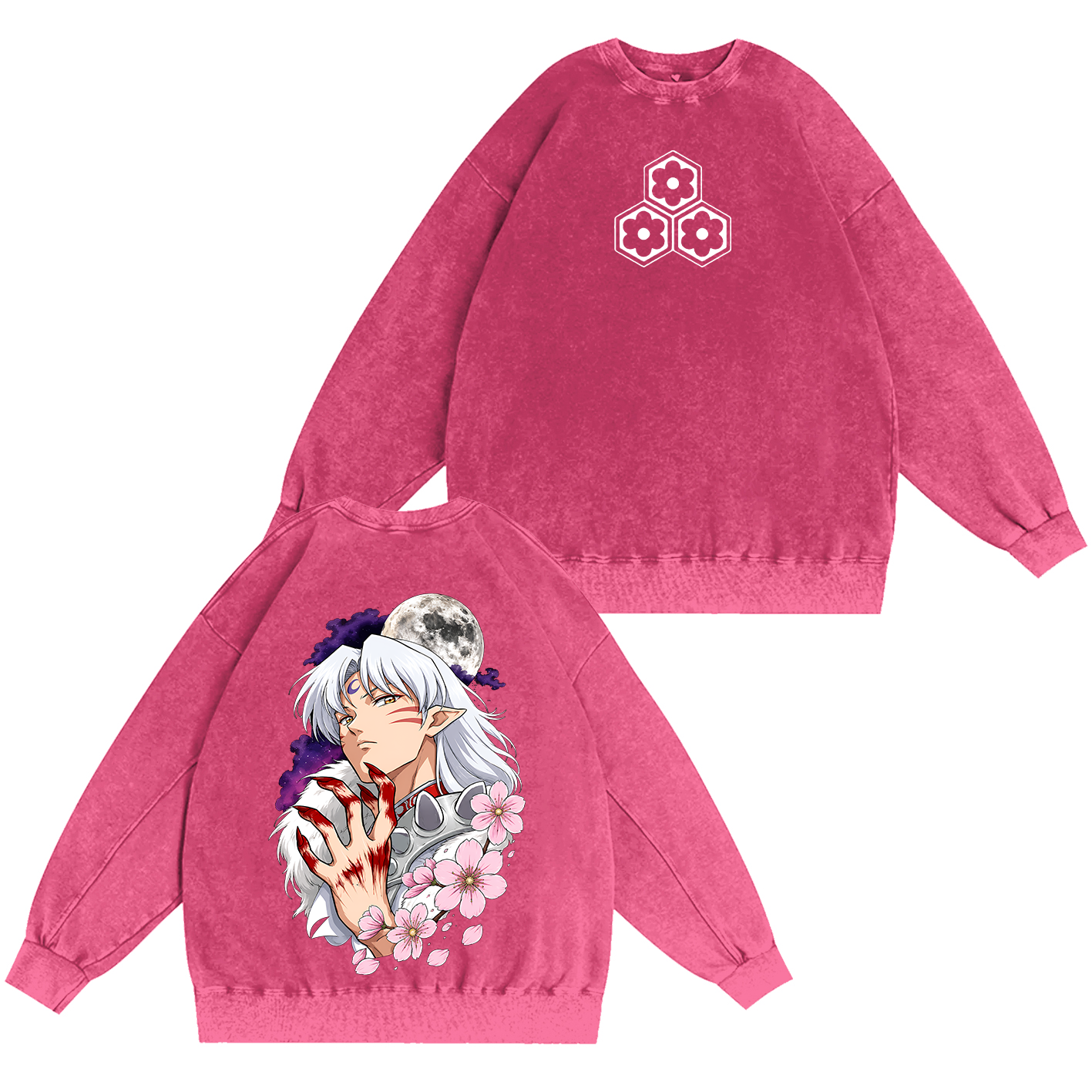 Inuyasha Vintage Unisex  Washed T-Shirt