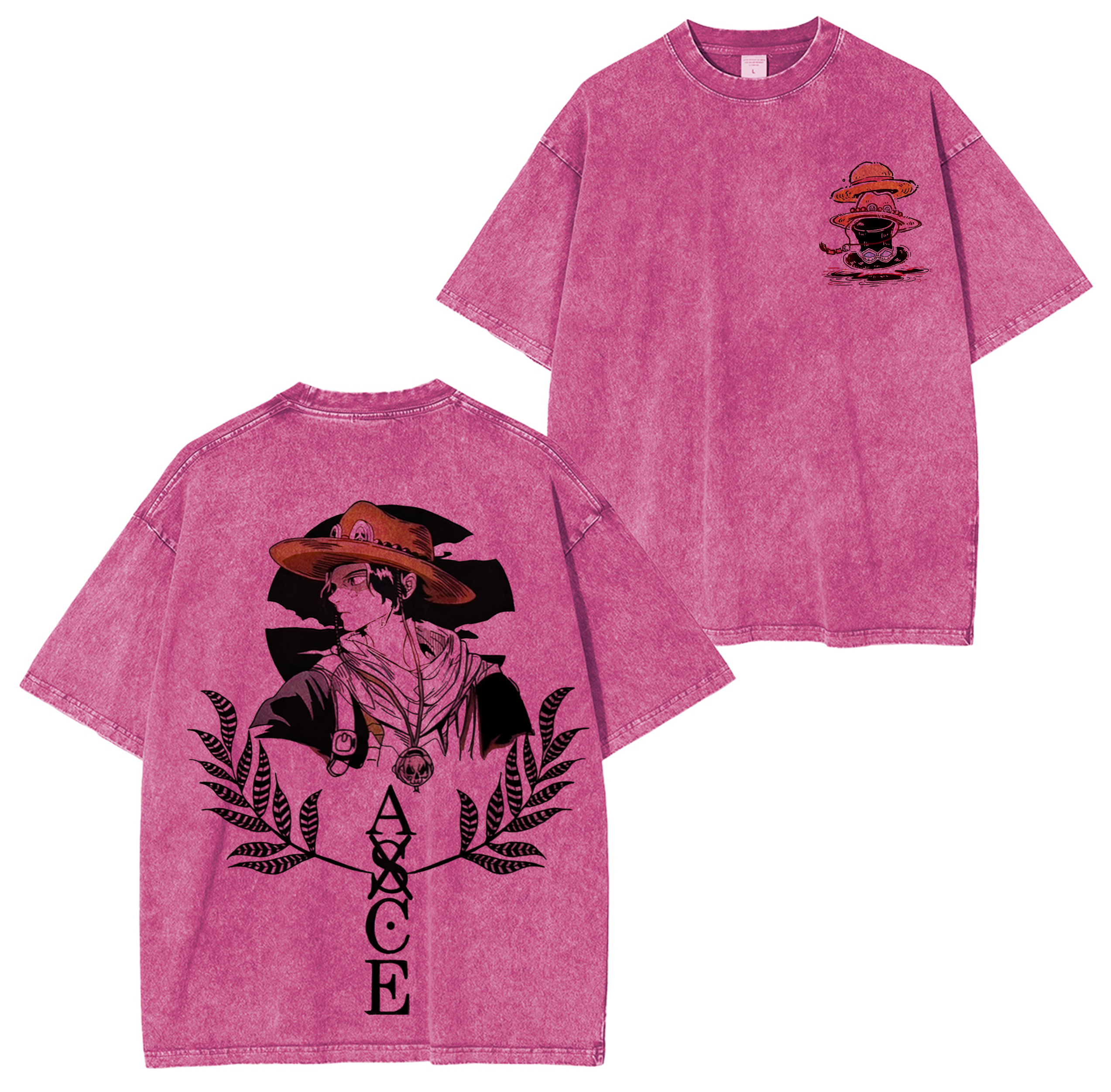 Portgas D. Ace,One Piece Anime Washed T-shirt/Crewneck/Hoodie