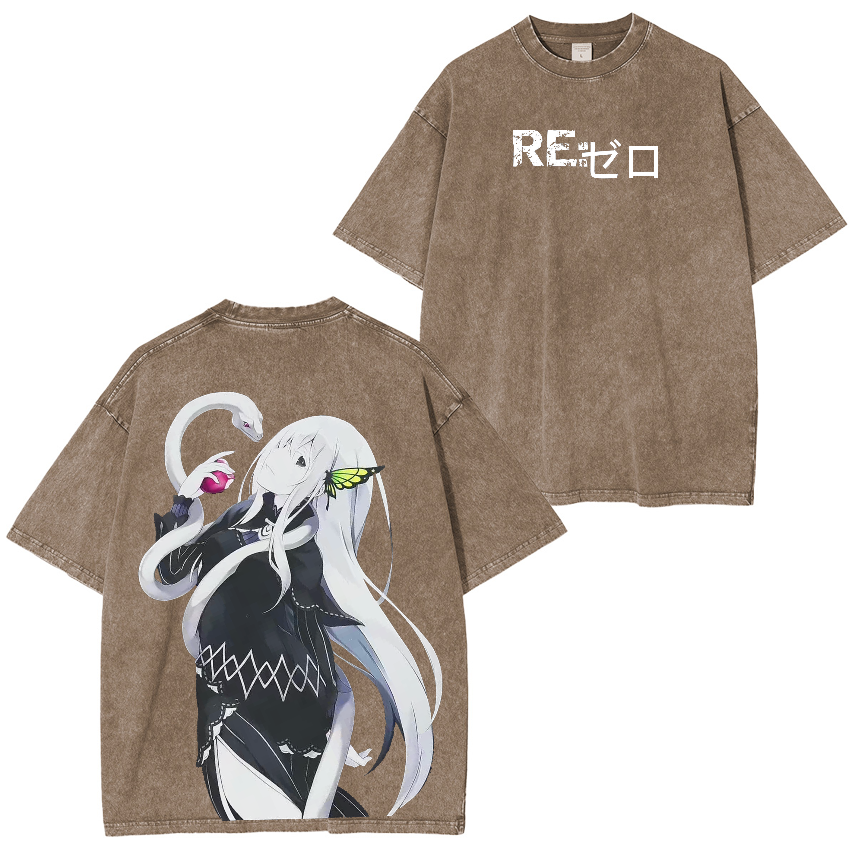 Echidna,Re:Zero Anime Washed T-shirt/Crewneck/Hoodie