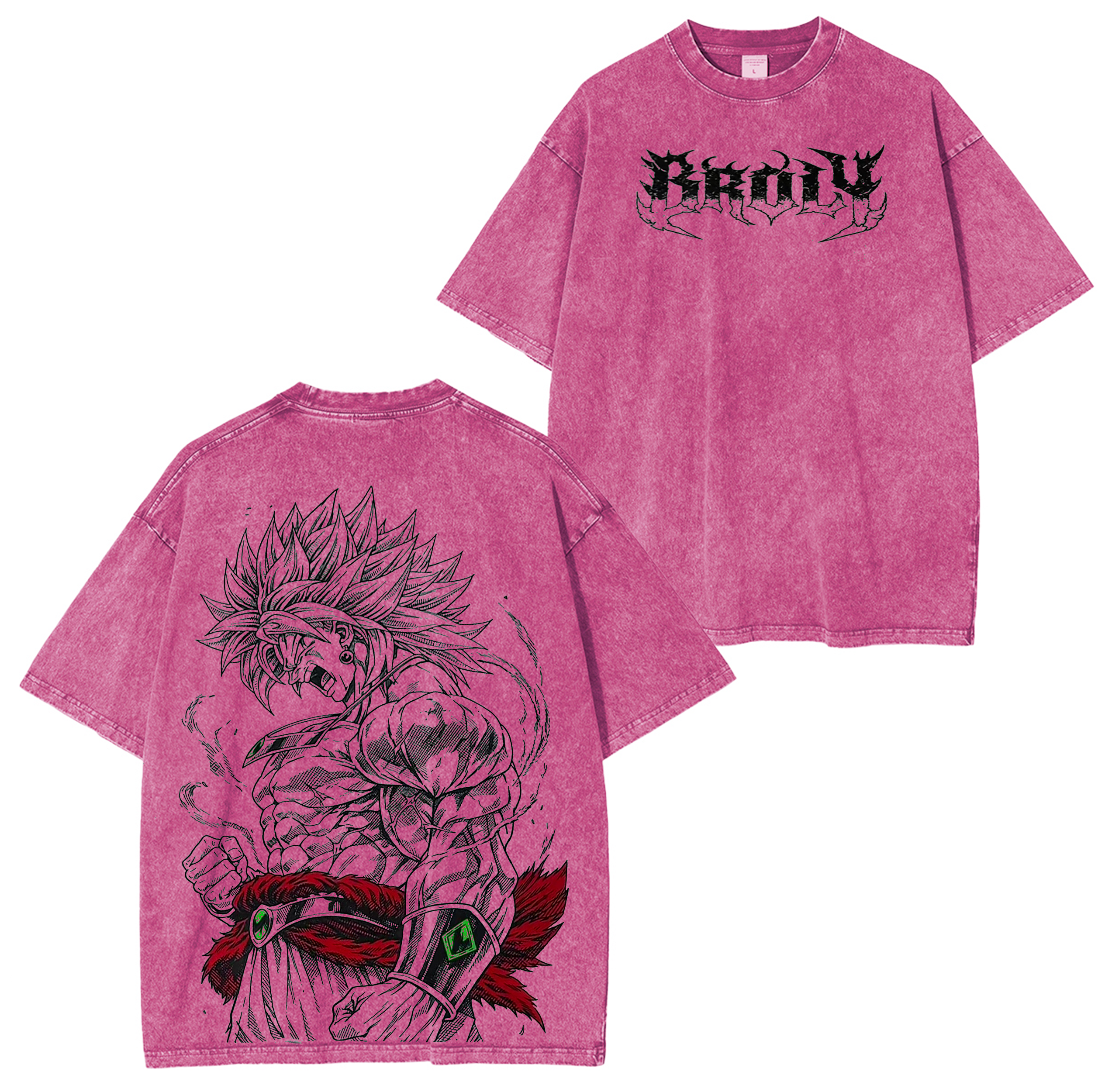 Dragon Ball Z Broly Anime Vintage Washed T-shirt/Crewneck/Hoodie