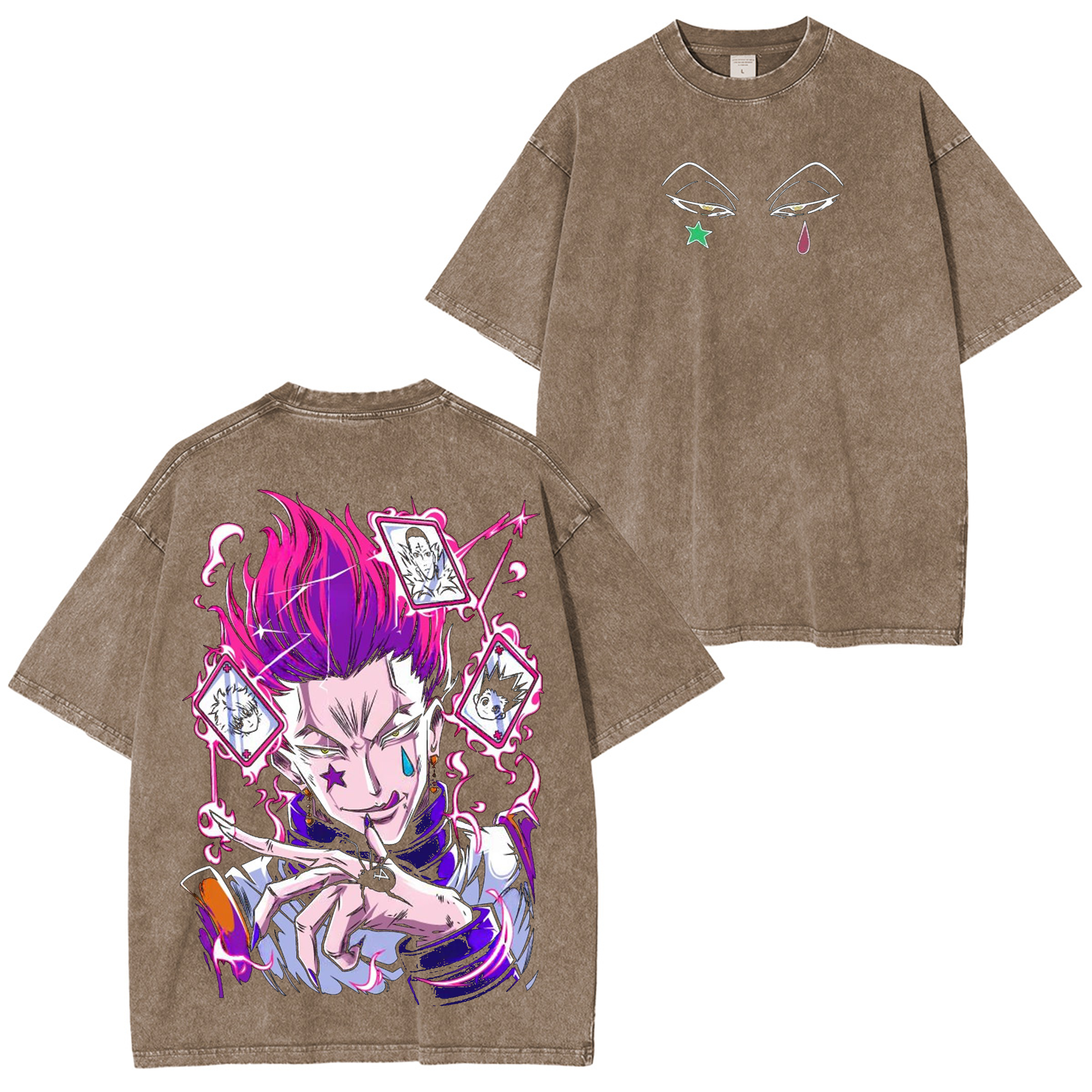 Hisoka, HUNTER X HUNTER Vintage Anime Washed T-shirt/Crewneck/Hoodie