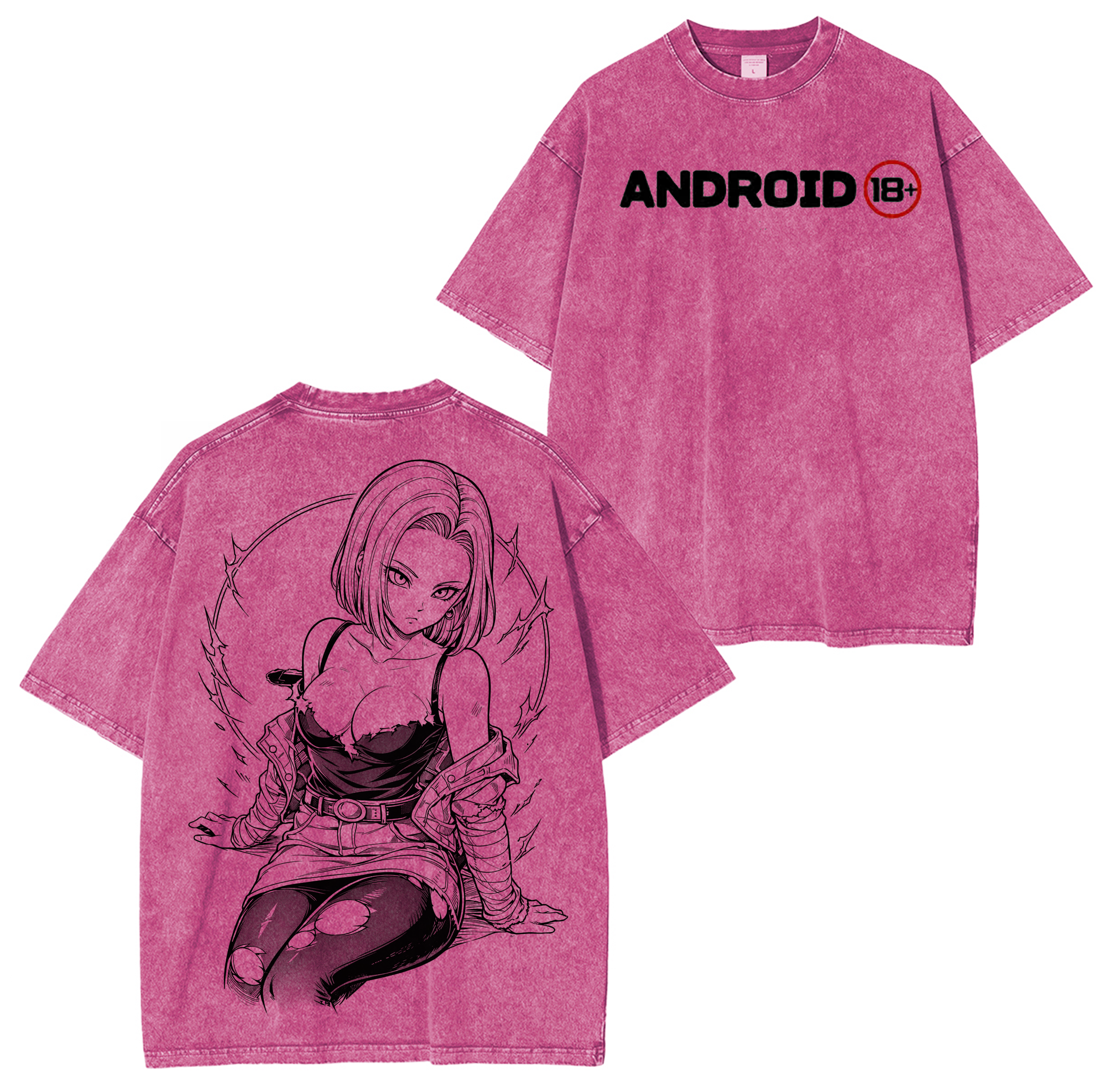 Android 18,Dragon Ball Z Washed T-shirt/Crewneck/Hoodie