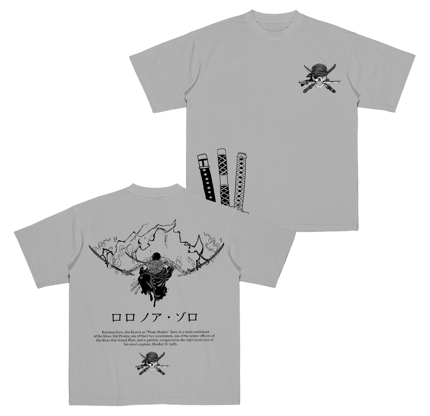 Roronoa Zoro One Piece Anime Oversize Unisex Shirts/Crewneck/Hoodie