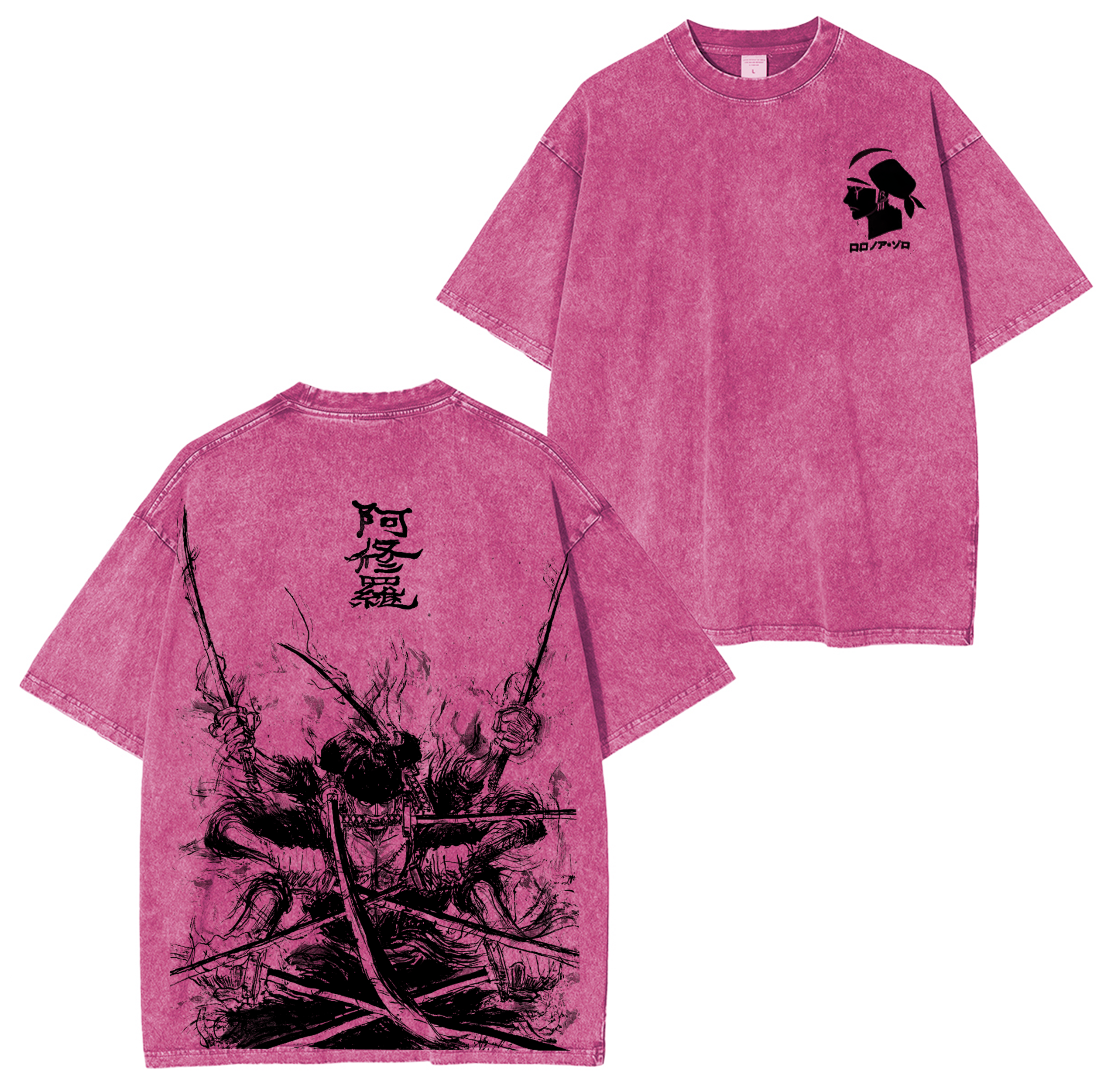Zoro,One Piece Anime Washed T-shirt/Crewneck/Hoodie