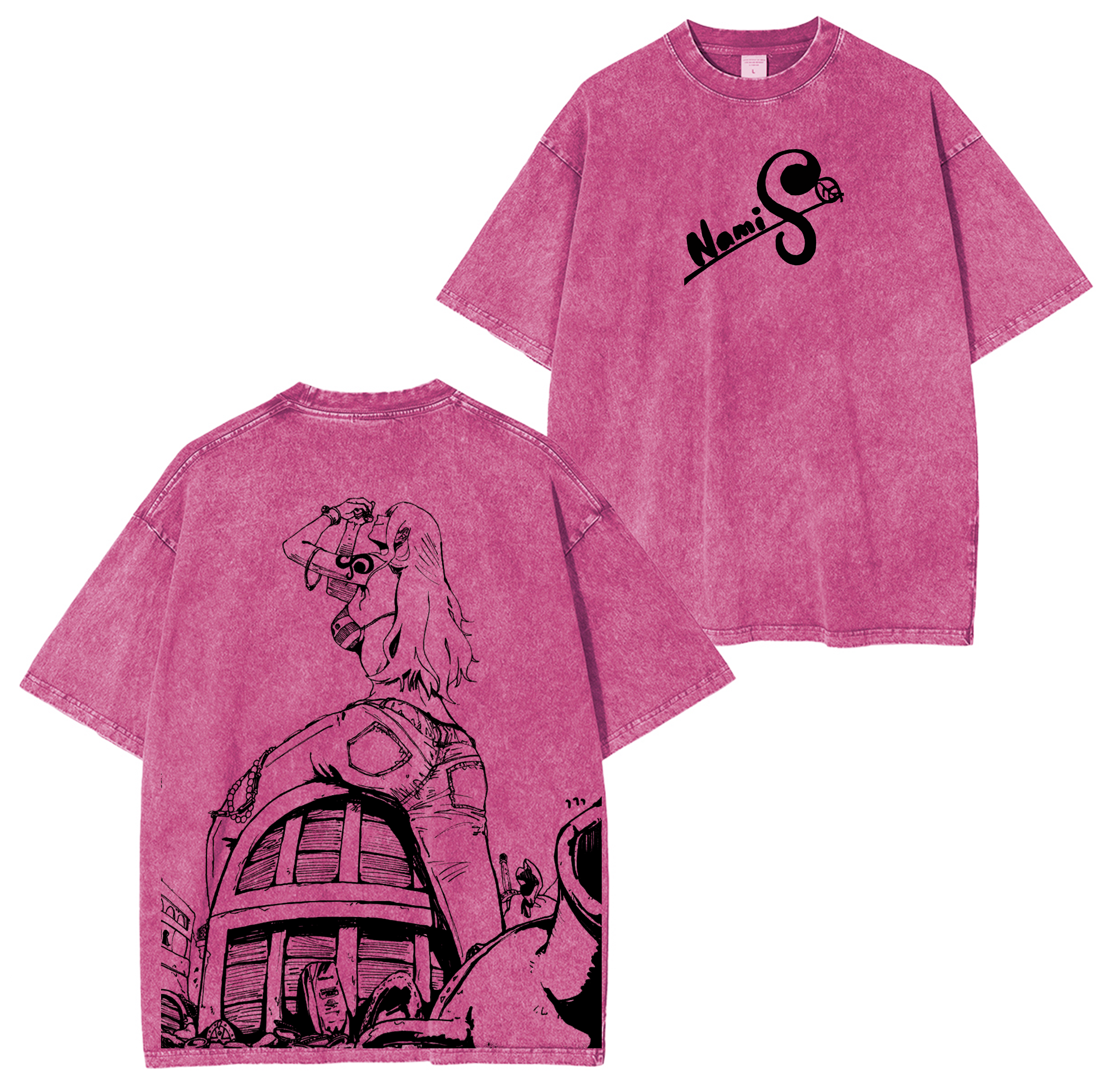 Nami ,One Piece Anime Washed T-shirt/Crewneck/Hoodie