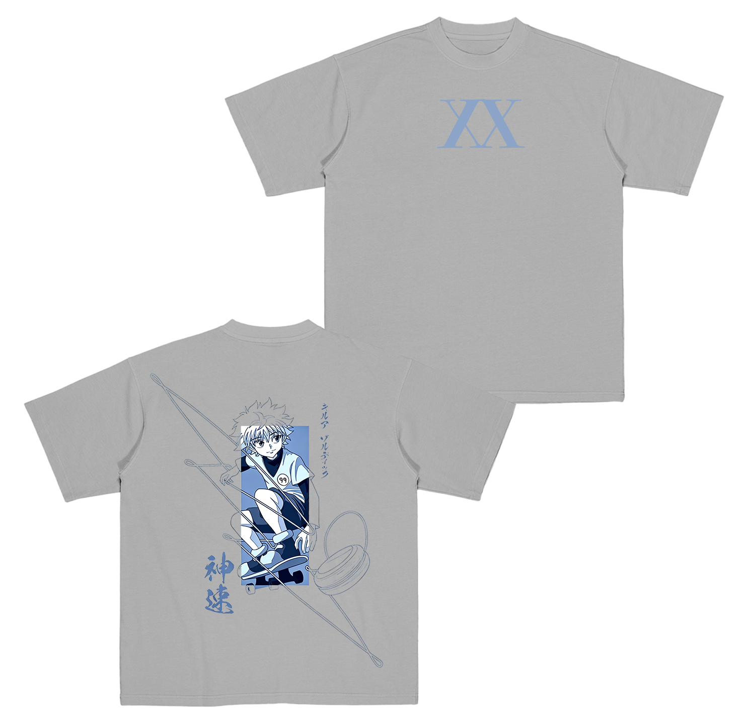 Killua  Hunter x Hunter Anime Oversize Unisex Shirts/Crewneck/Hoodie