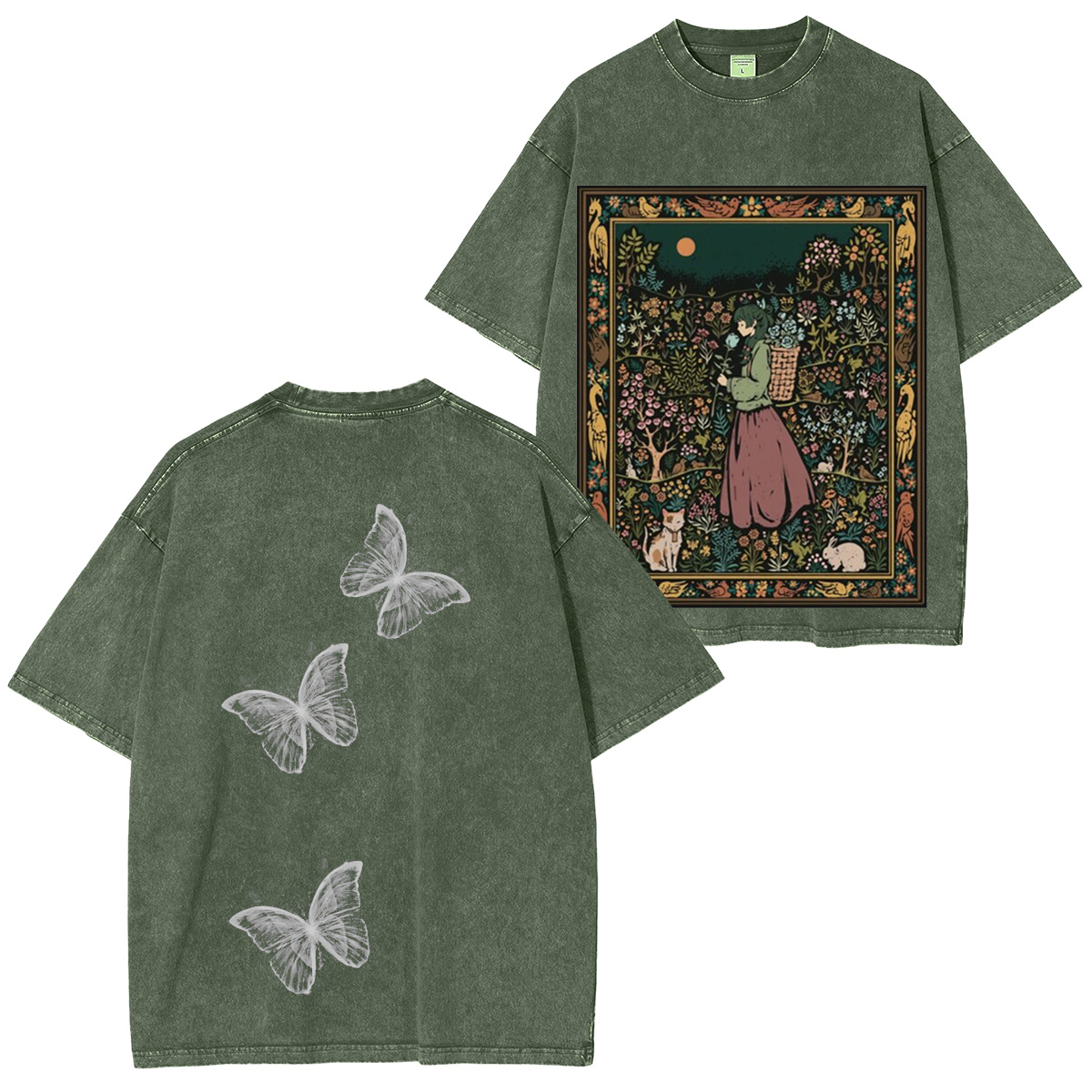 [Copy]Muichiro Tokito Demon Slayer Vintage Washed T-shirt/Crewneck/Hoodie