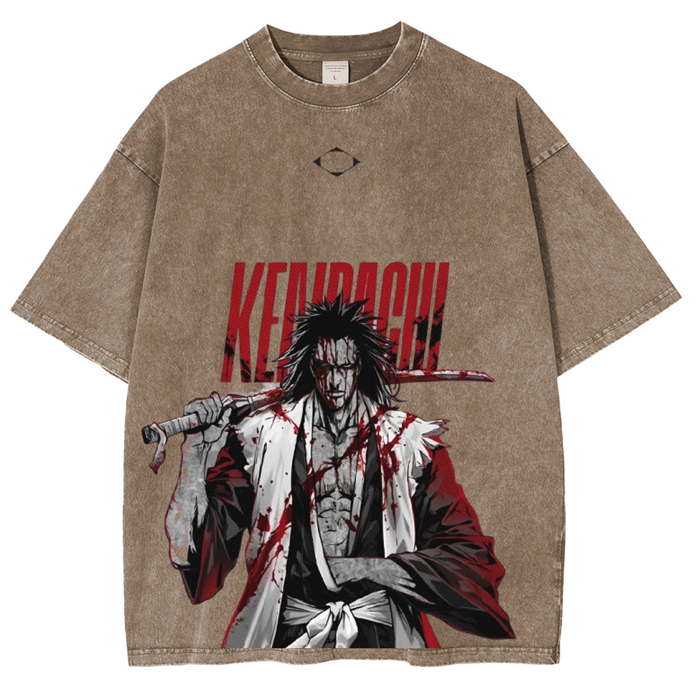 ZARAKI Anime Unisex Washed T-Shirt