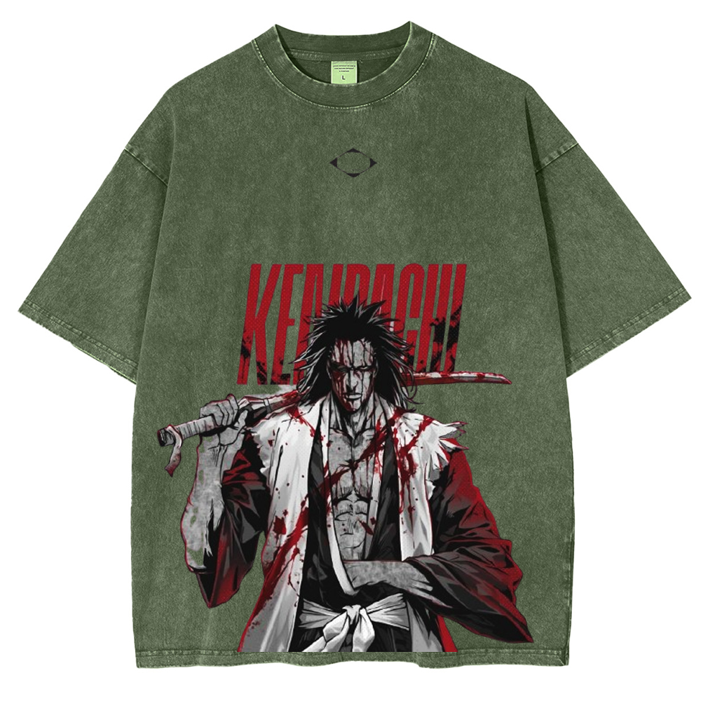 ZARAKI Anime Unisex Washed T-Shirt