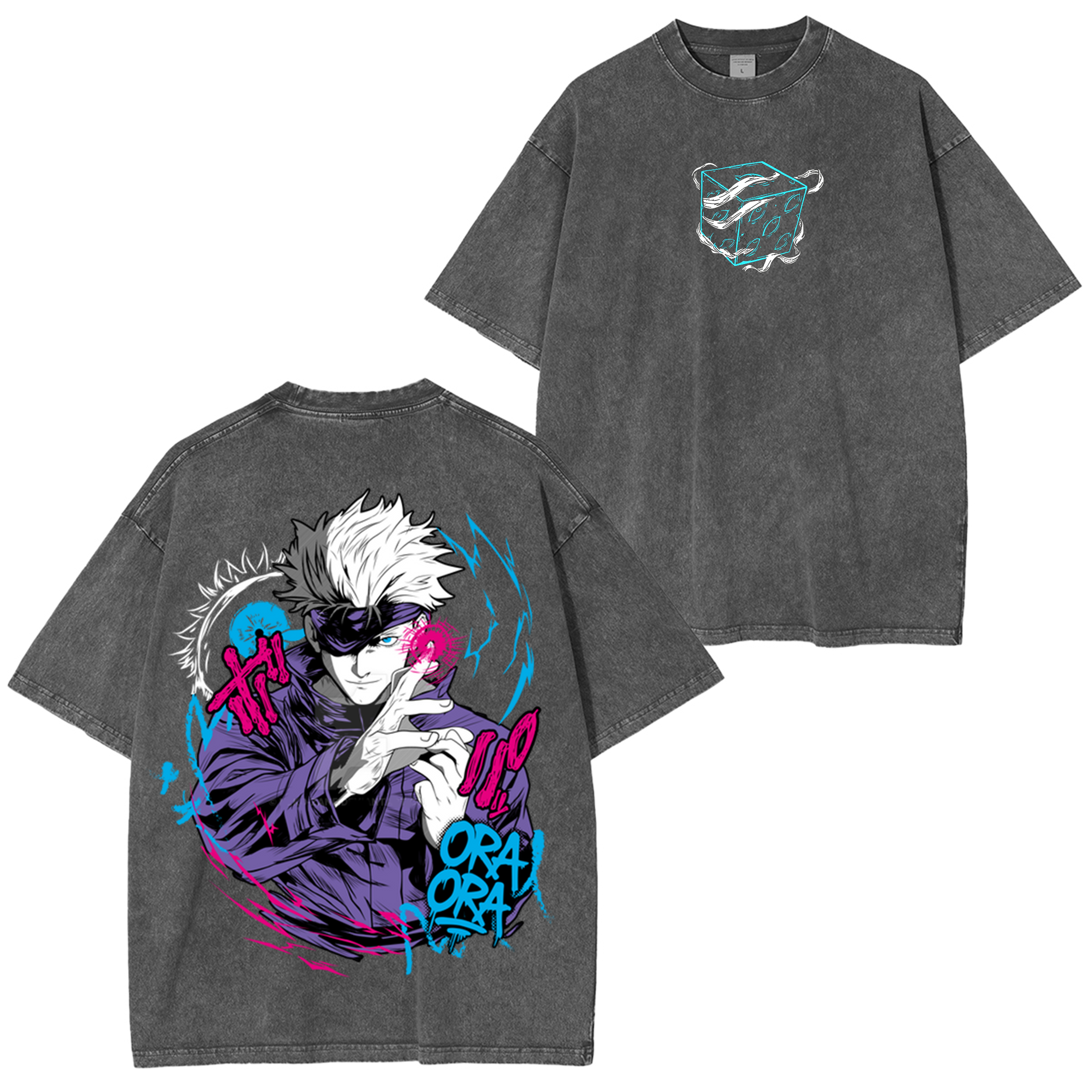 Gojo,Jujutsu Kaisen Anime Washed T-shirt/Crewneck/Hoodie