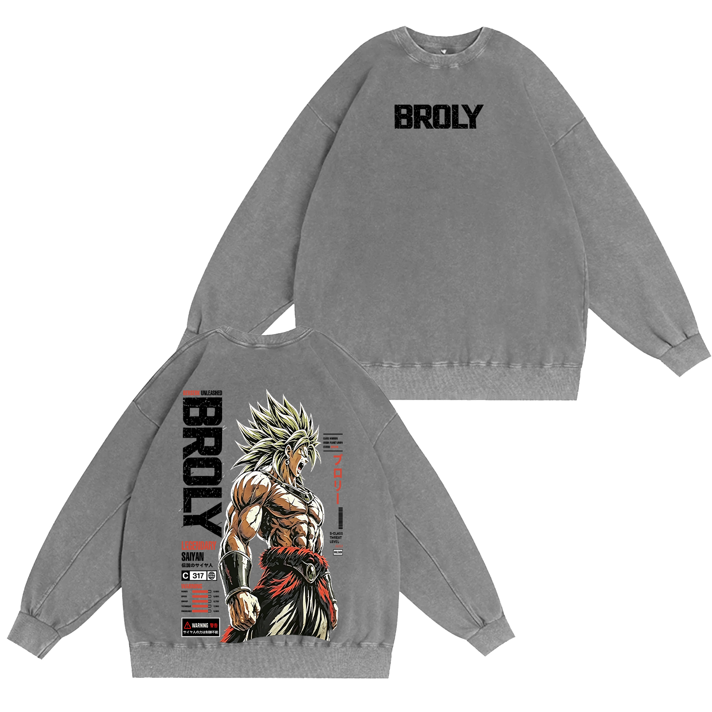 Broly Dragon Ball Super Unisex  Washed T-Shirt