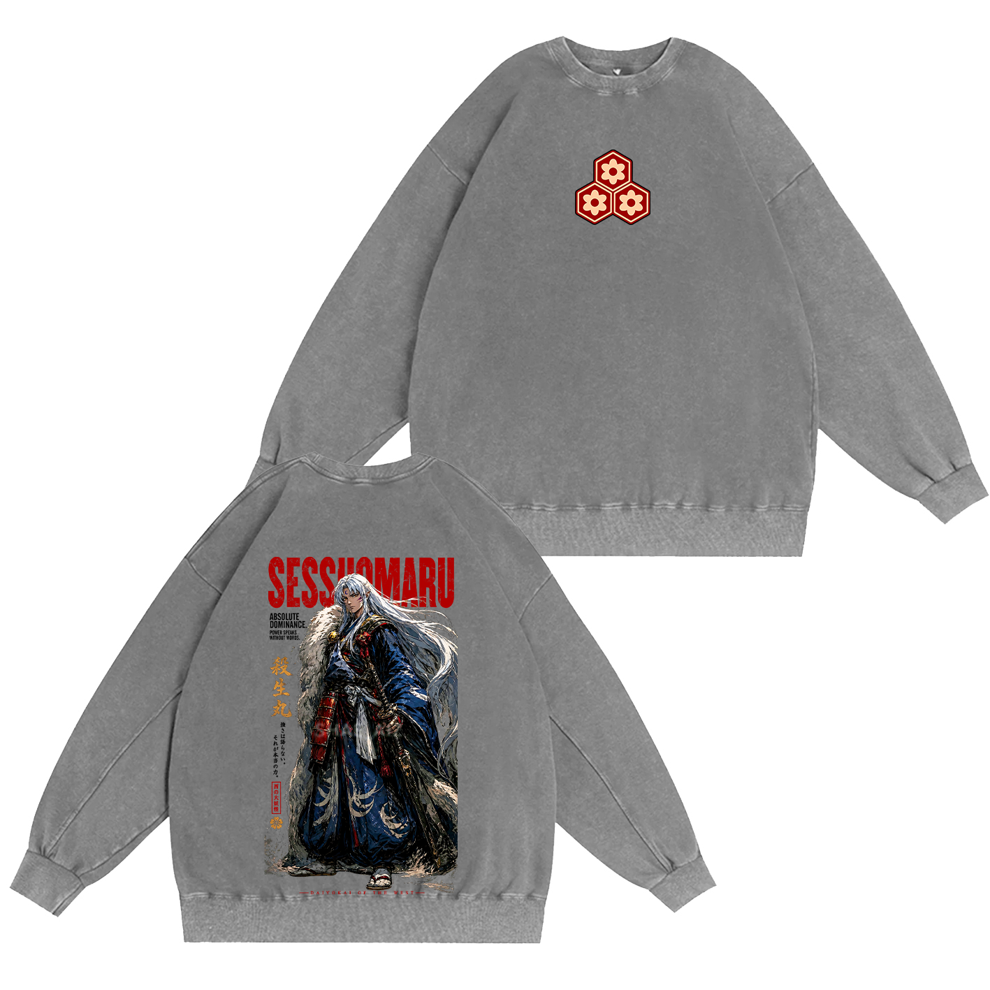 Inuyasha Sesshomaru Unisex Washed T-shirt/Crewneck/Hoodie