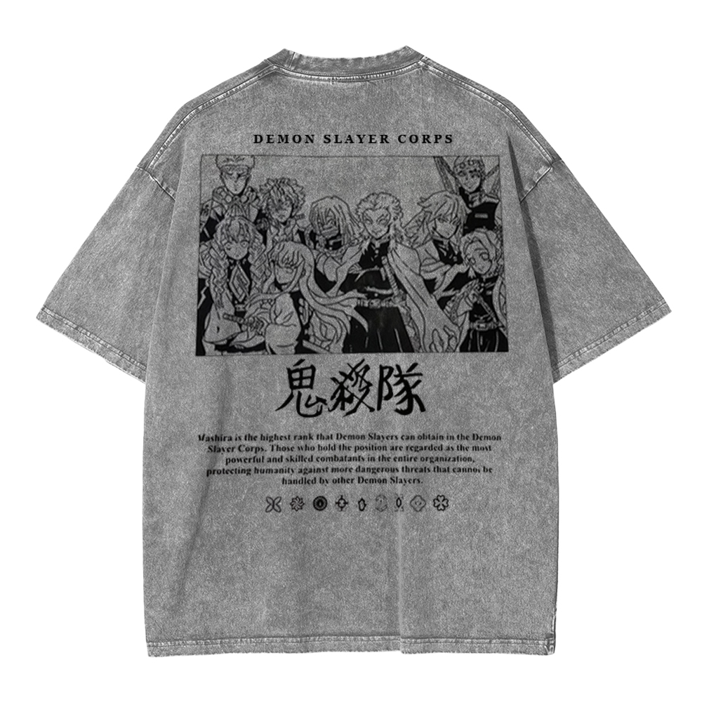 Hashira Demon Slayer Unisex Washed T-Shirt