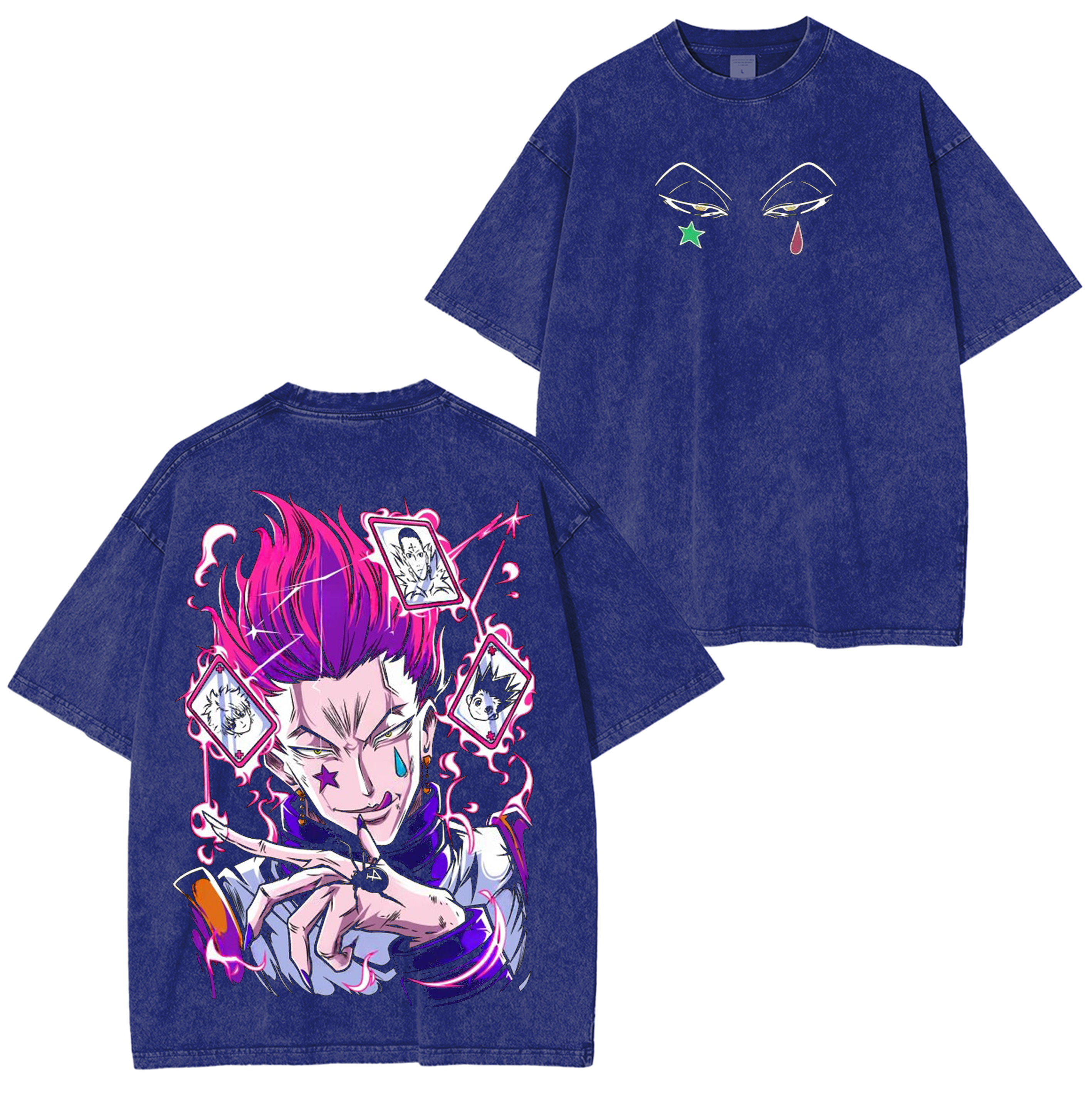 Hisoka, HUNTER X HUNTER Vintage Anime Washed T-shirt/Crewneck/Hoodie