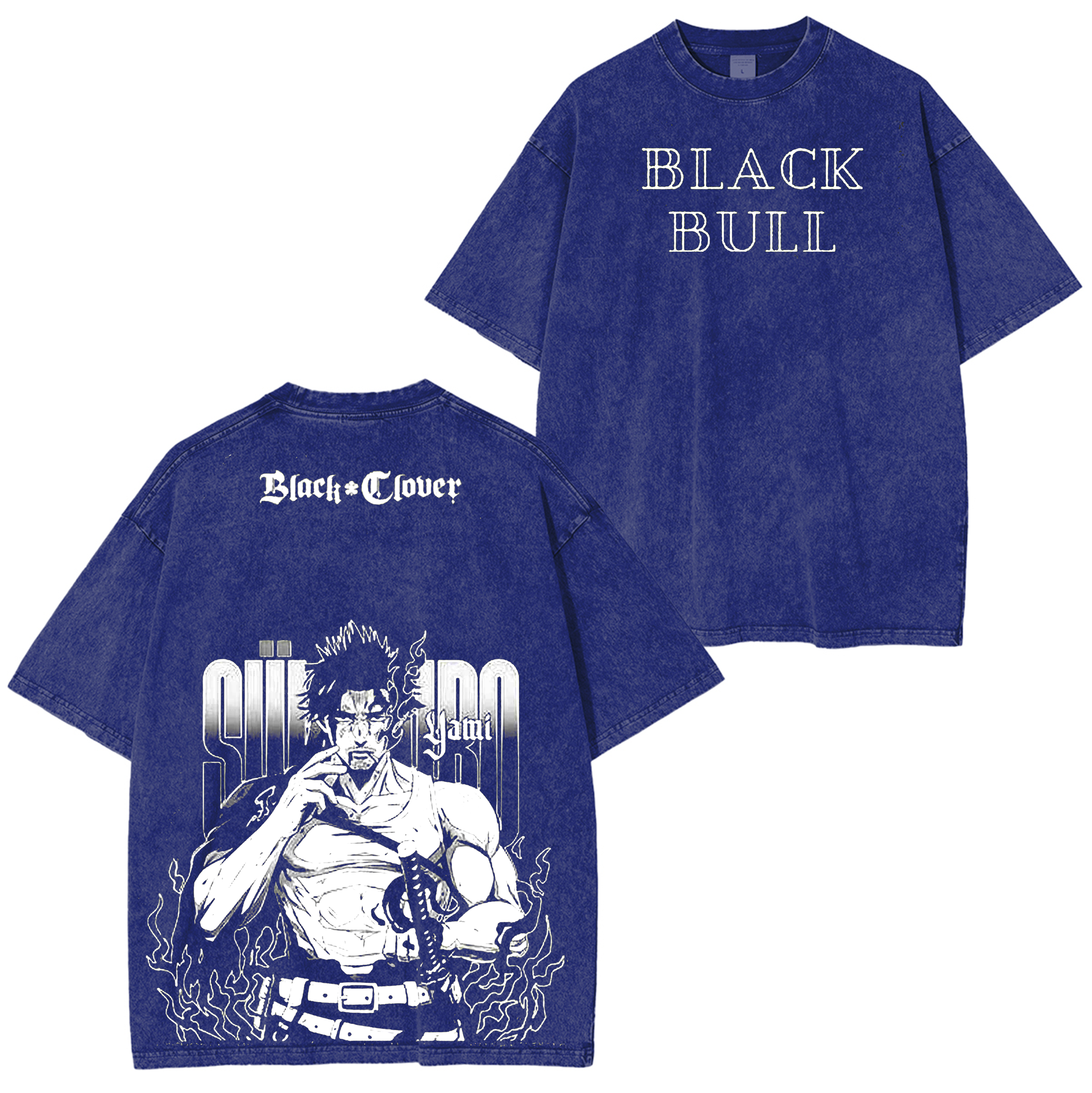 Yami Sukehiro Black Clover  Anime Washed T-shirt/Crewneck/Hoodie