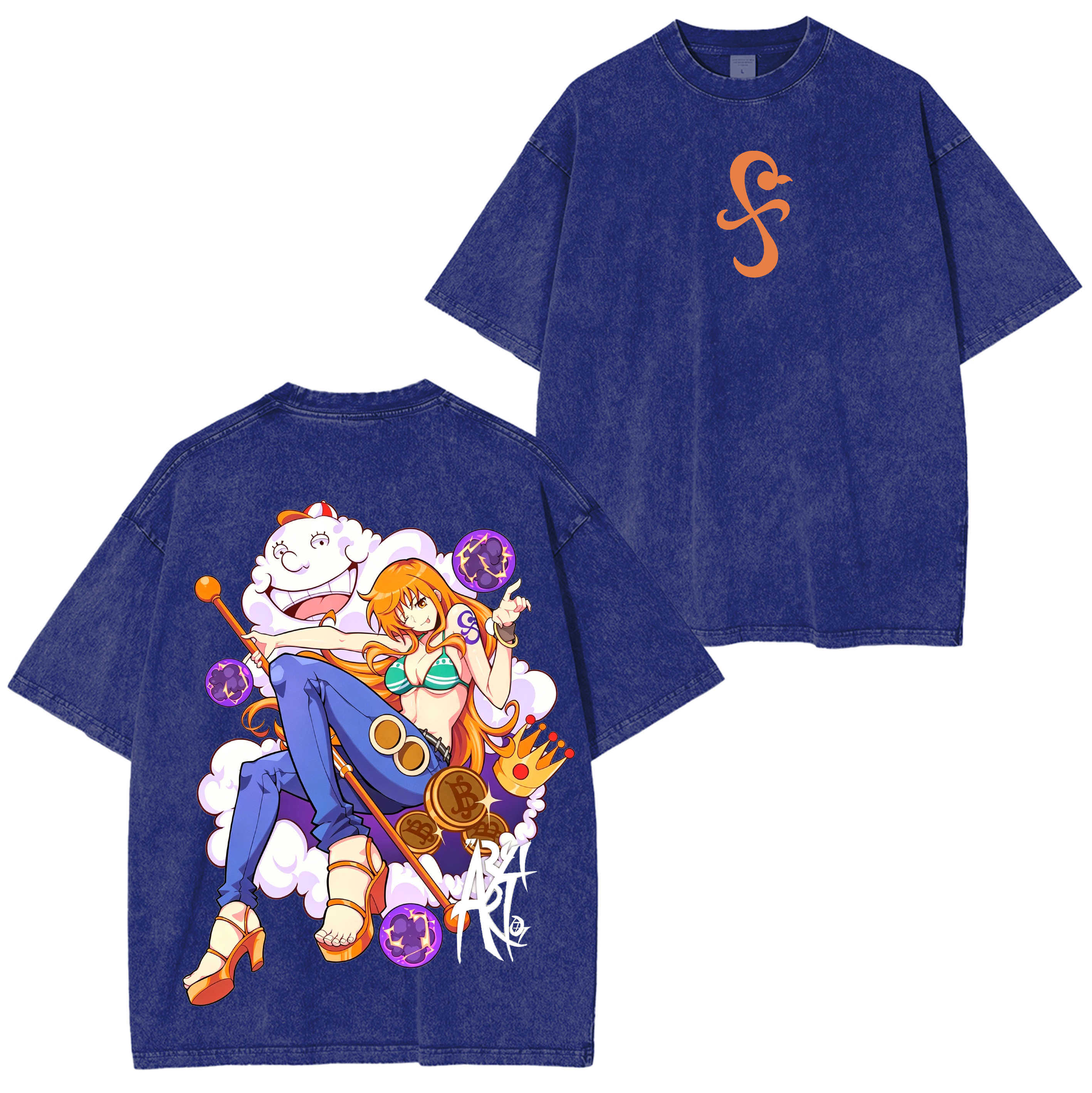 Nami, One Piece Anime Washed T-shirt/Crewneck/Hoodie