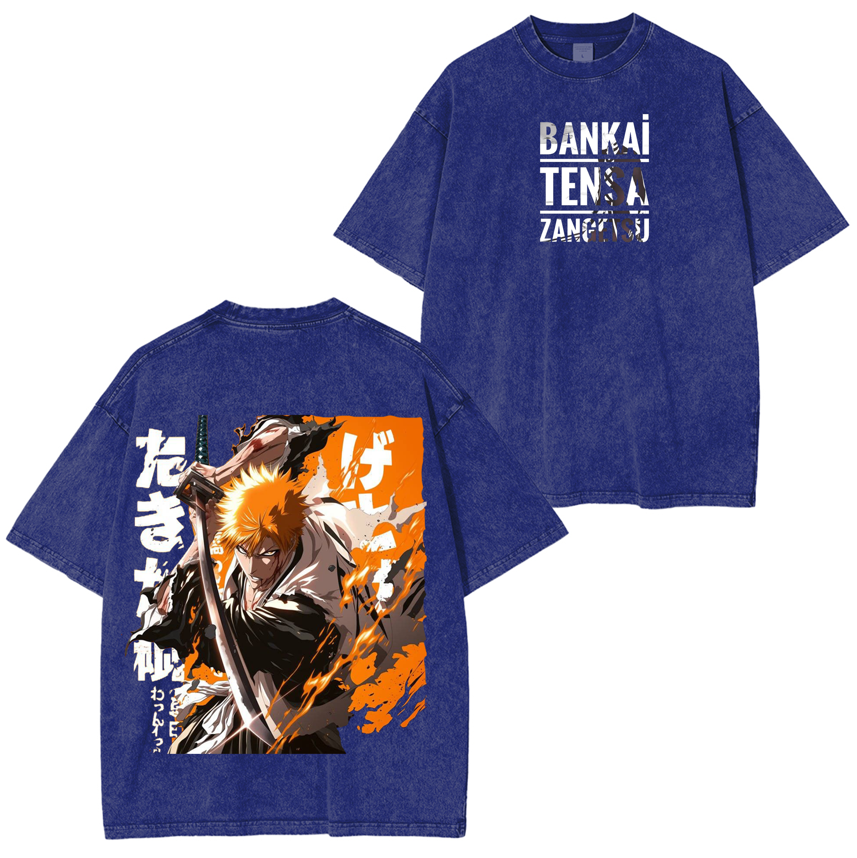 Retro Bleach Anime Washed T-shirt/Crewneck/Hoodie