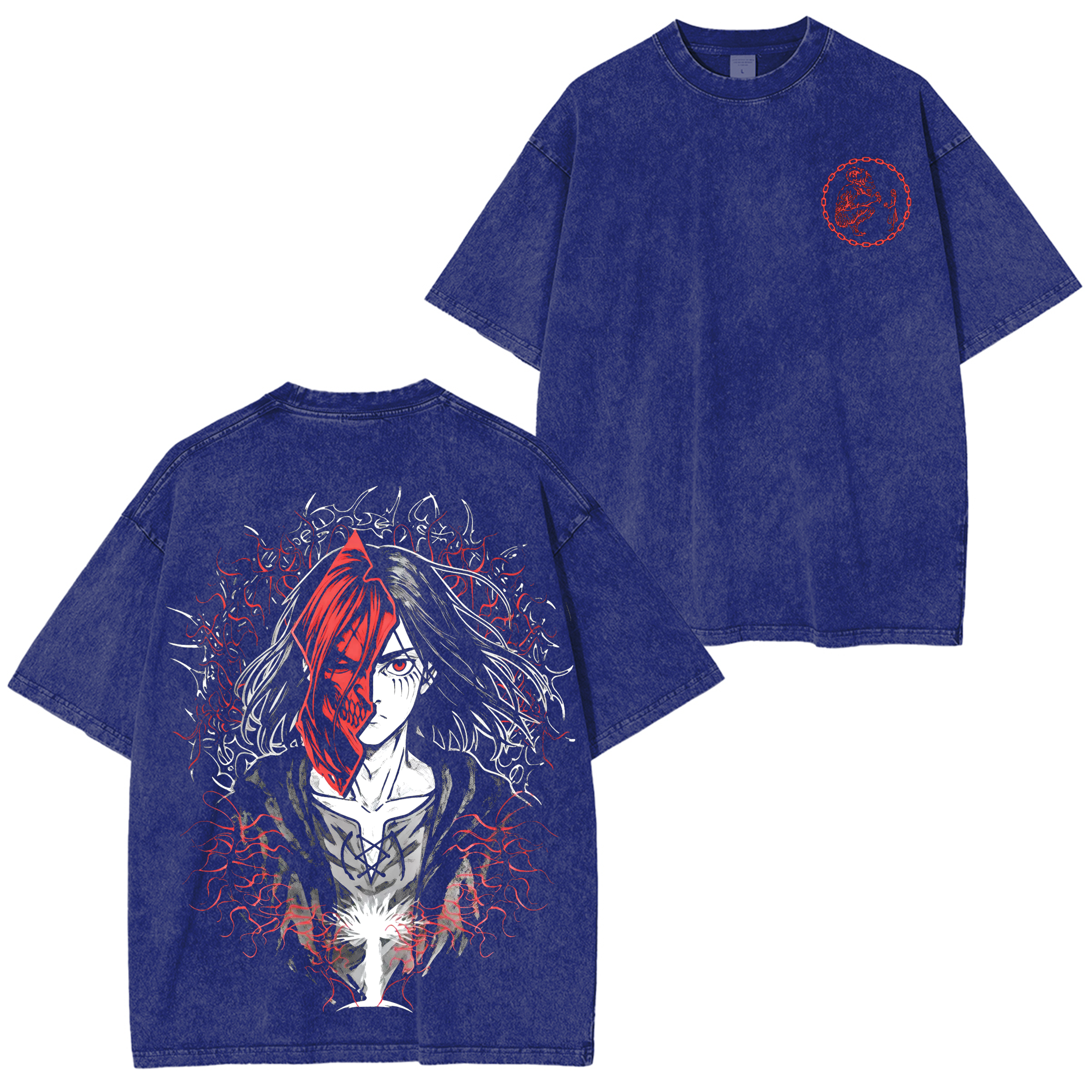 Retro Attack On Titan Anime Washed T-shirt/Crewneck/Hoodie