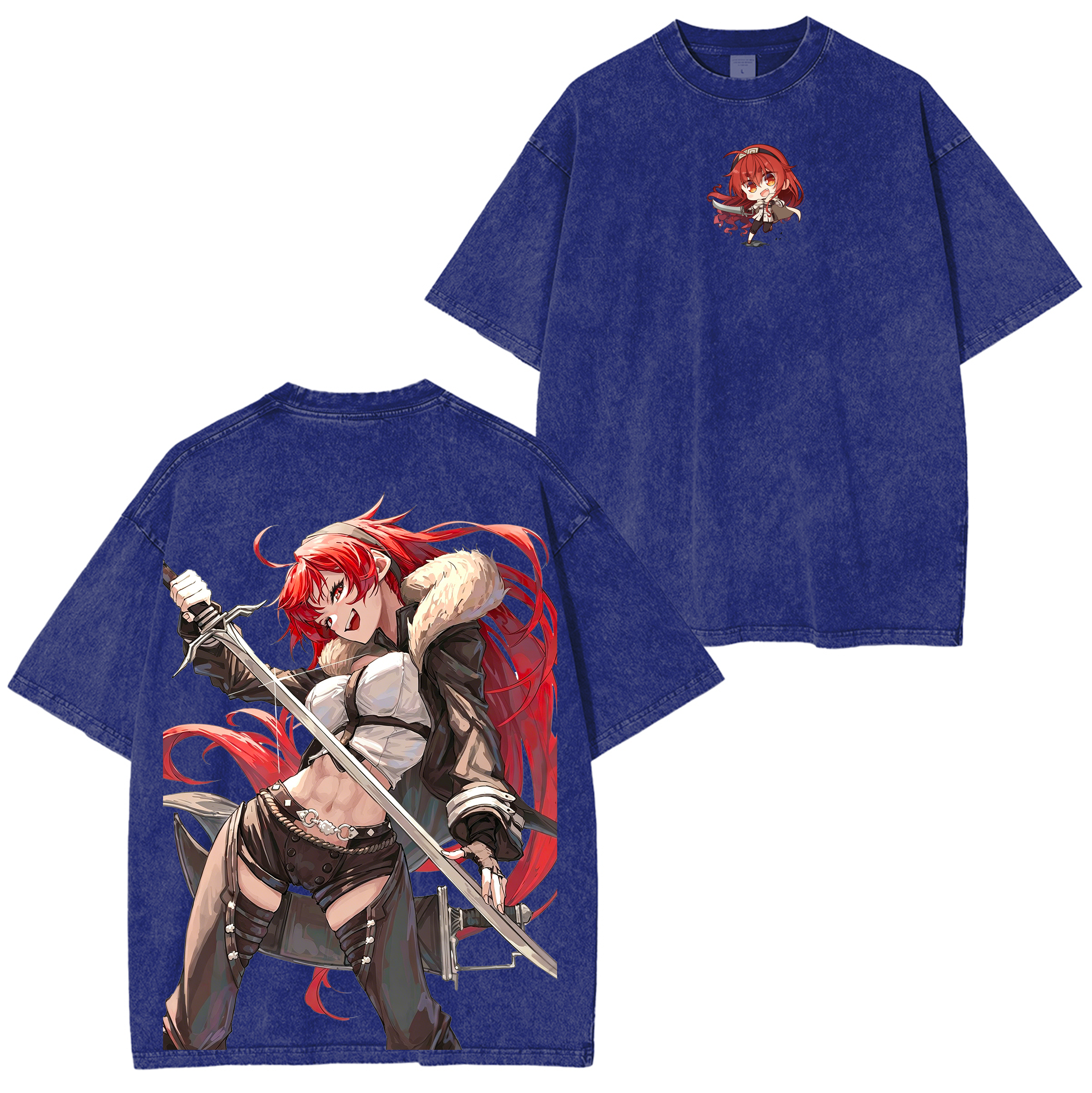 Eris Boreas Greyrat, Mushoku Tensei Anime Washed T-shirt/Crewneck/Hoodie