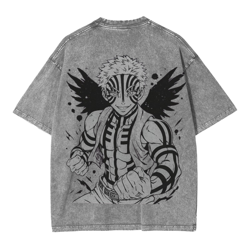 Akaza Demon slayer Unisex Washed T-Shirt