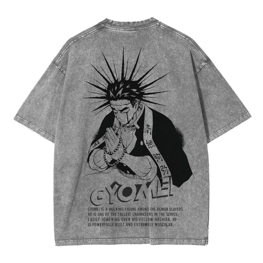 Gyomei Anime Unisex Washed T-Shirt