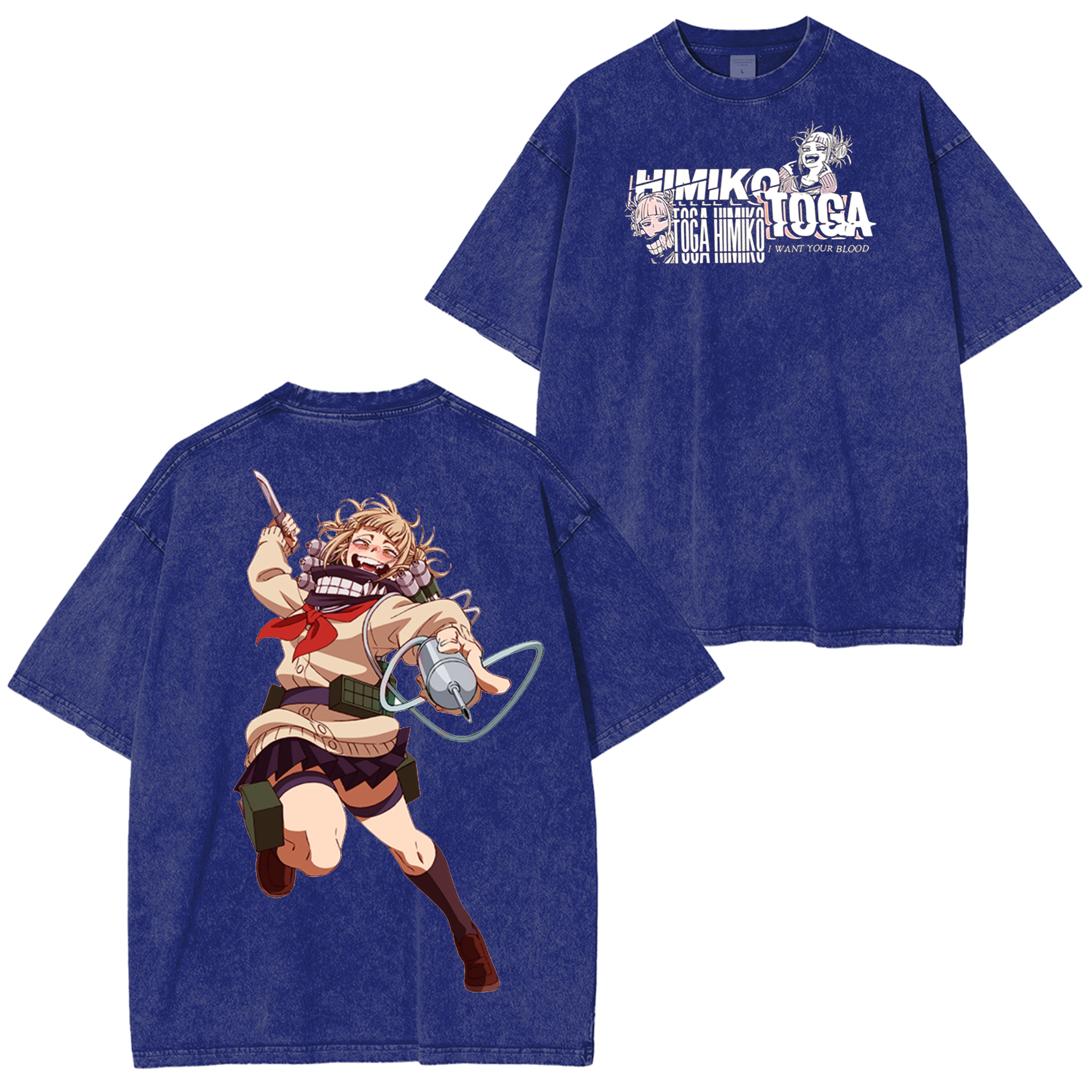 Himiko Toga My Hero Academia Anime  Washed T-shirt/Crewneck/Hoodie