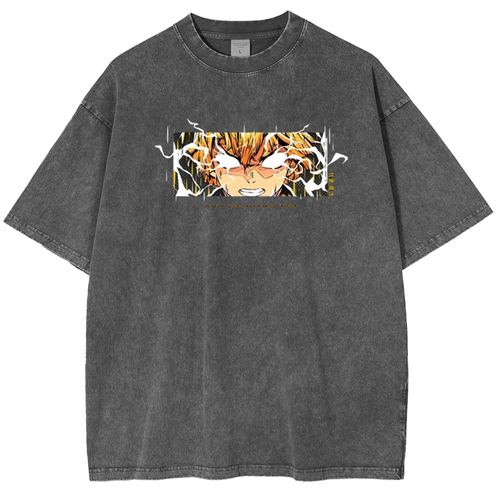 Zenitsu Anime Unisex Washed T-Shirt