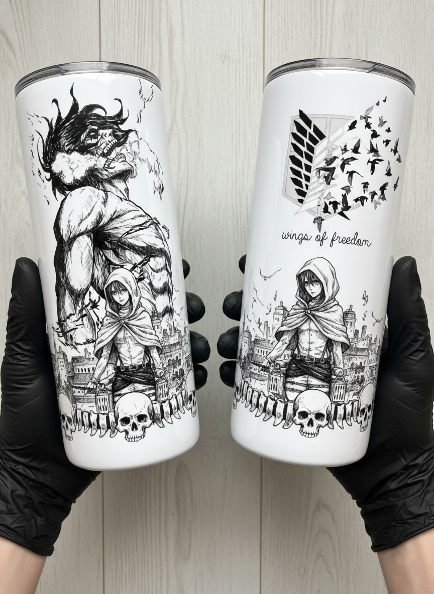 [Copy]Attack on Titan Themed engraved Stanley Tumbler Cup