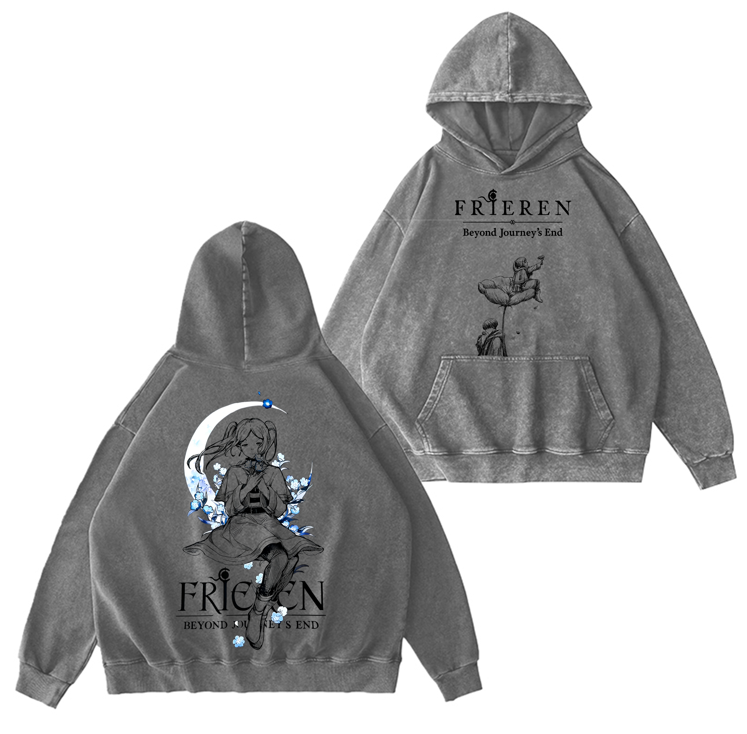 Frieren: Beyond Journey's End Anime  Washed T-shirt/Crewneck/Hoodie