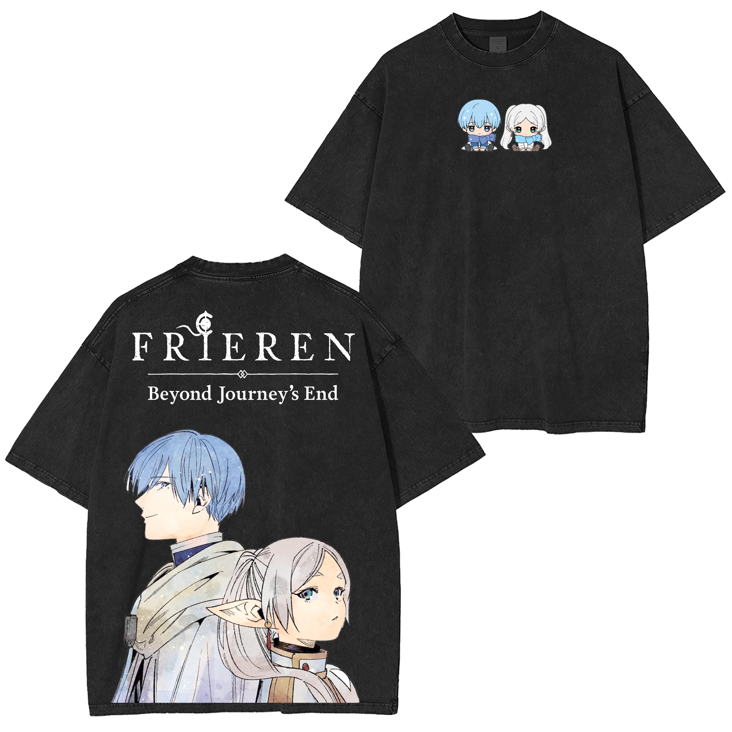 Frieren Anime Washed T-shirt/Crewneck/Hoodie