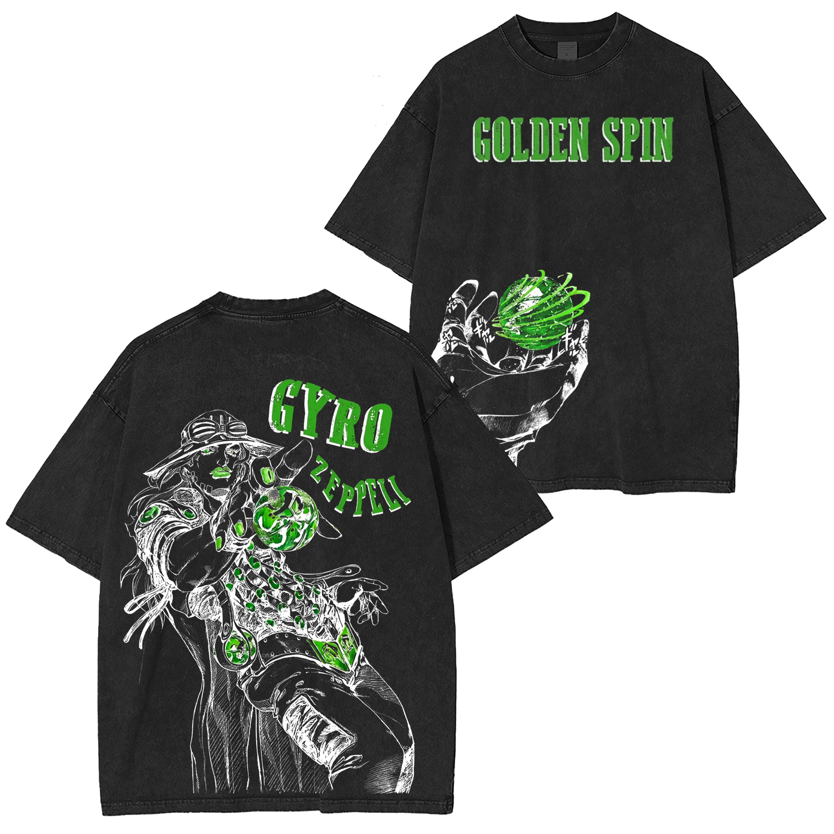 JoJo Gyro Zeppeli Washed T-shirt/Crewneck/Hoodie