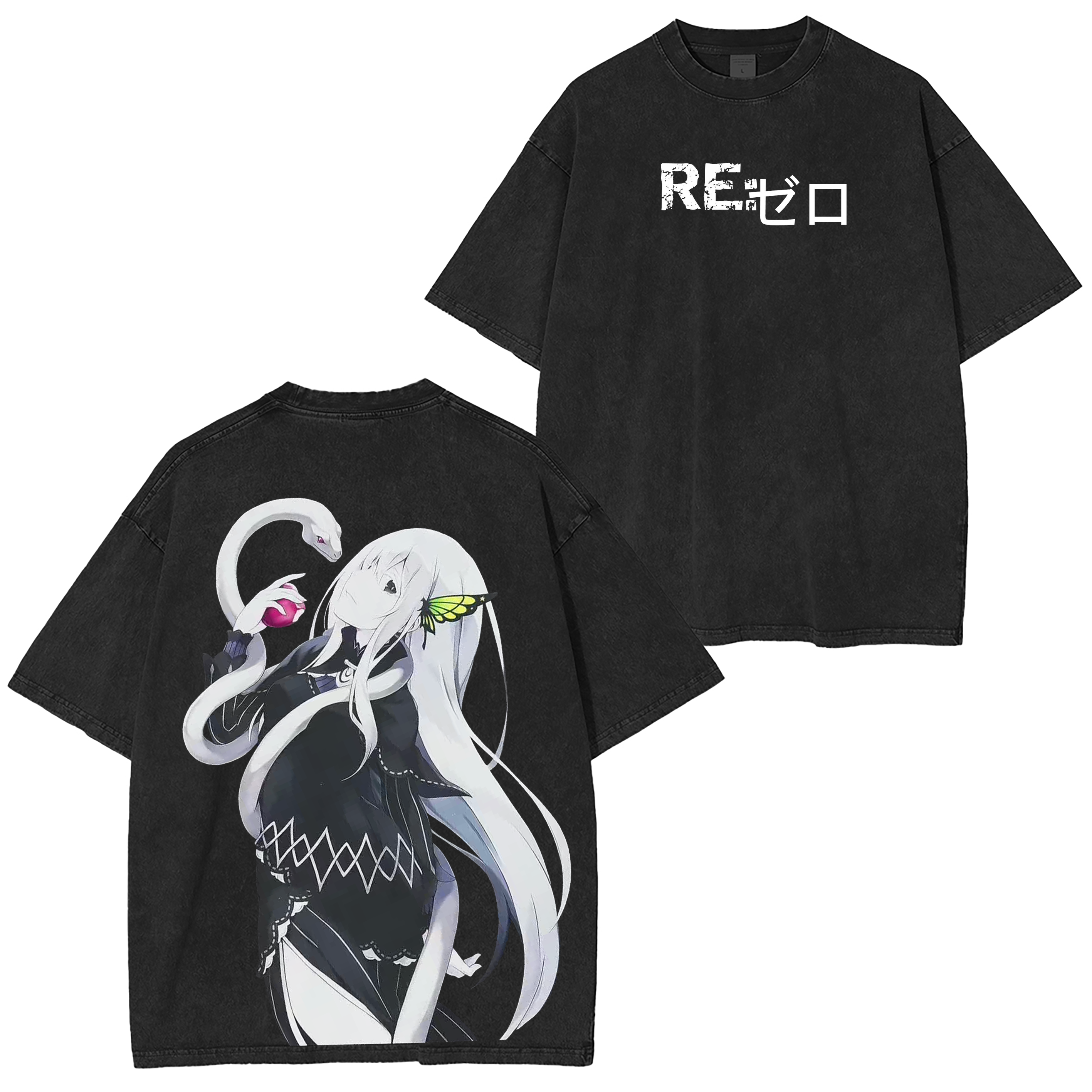 Echidna,Re:Zero Anime Washed T-shirt/Crewneck/Hoodie