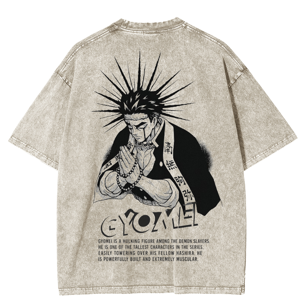 Gyomei Anime Unisex Washed T-Shirt