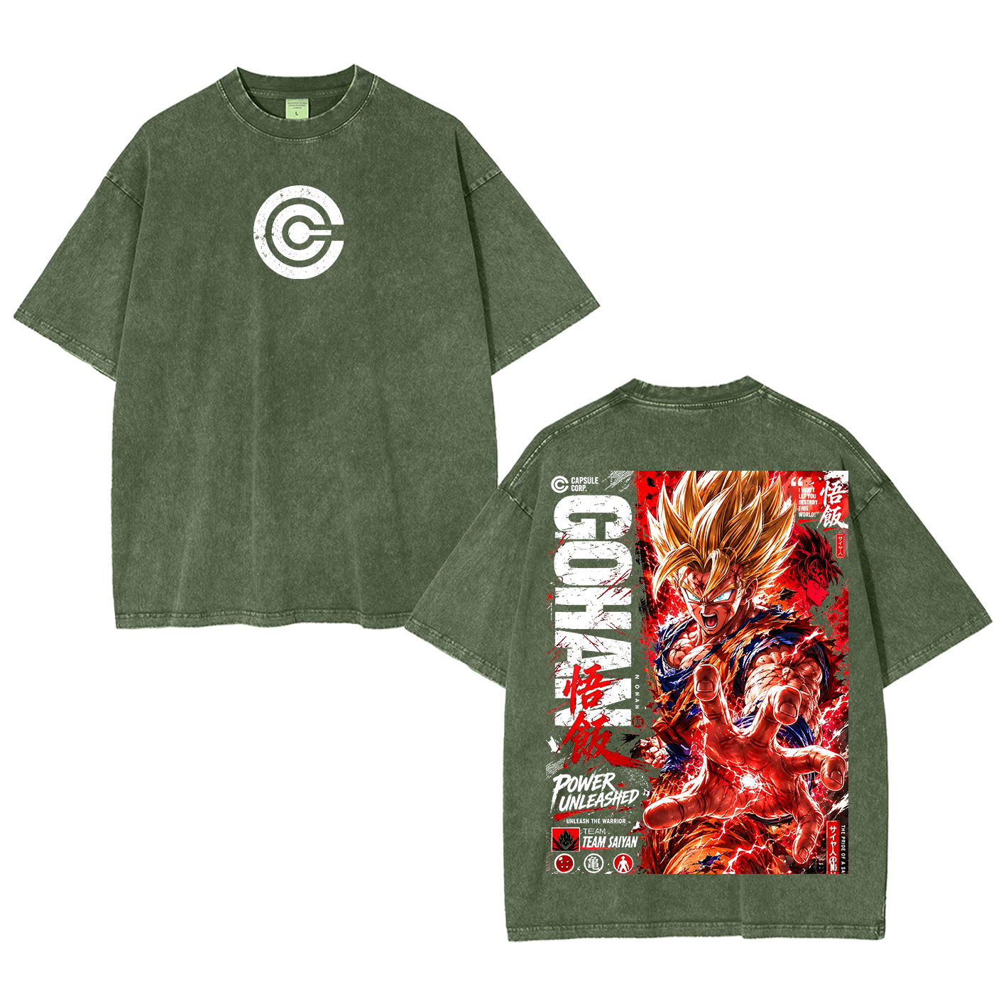 Future Trunks Vintage Unisex  Washed T-Shirt